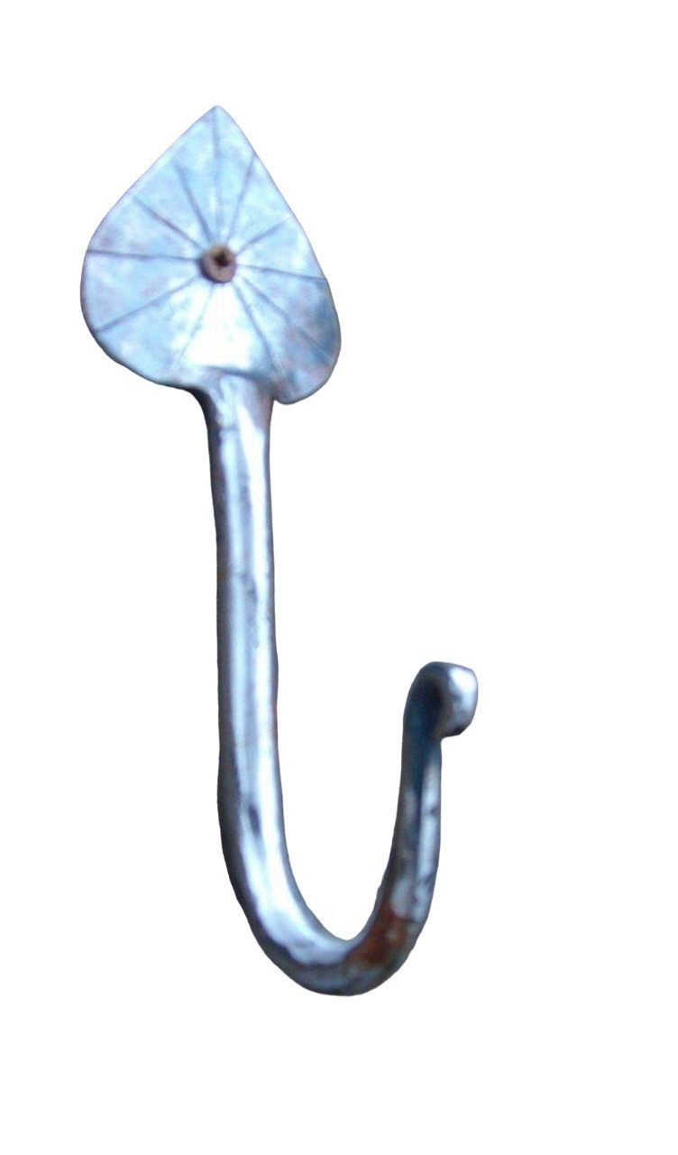 Deko-Impression Wandhaken Robuster geschmiedeter Haken, Wandhaken, Eisen, natur, massiv, 14 cm, (1-St)