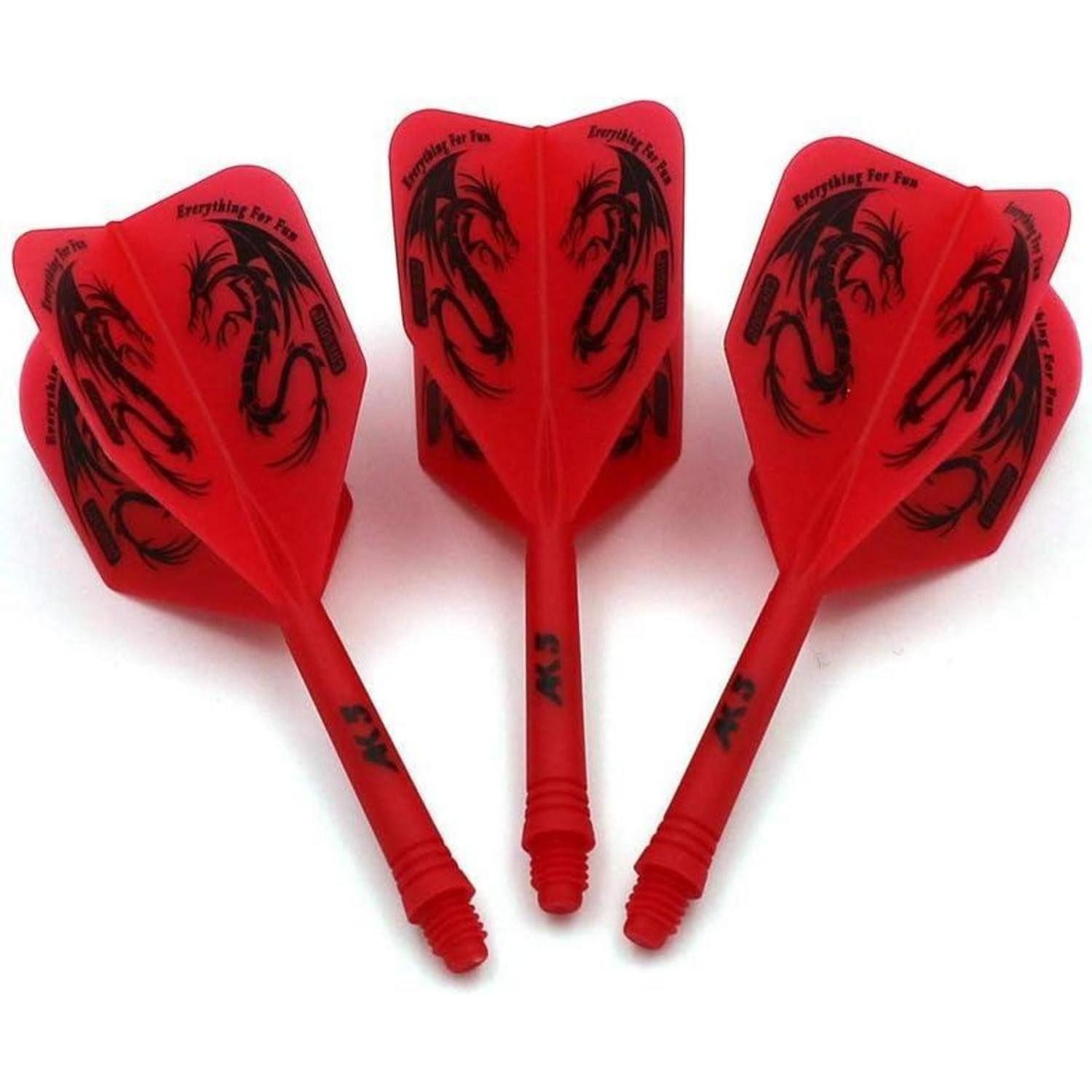 LuxusKollektion Pfeilschaft Dartschäfte Flights Farben Muster S M L 3er Rot Drachen CSAK-5JL4-S