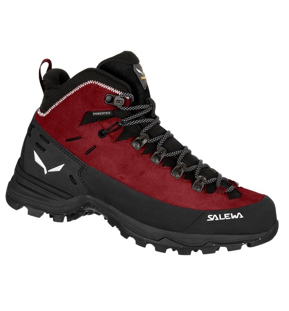 Salewa Winter-Wanderschuhe Alp Mate Winter Mid WP (wasserdicht) schwarz/rot Winterstiefel