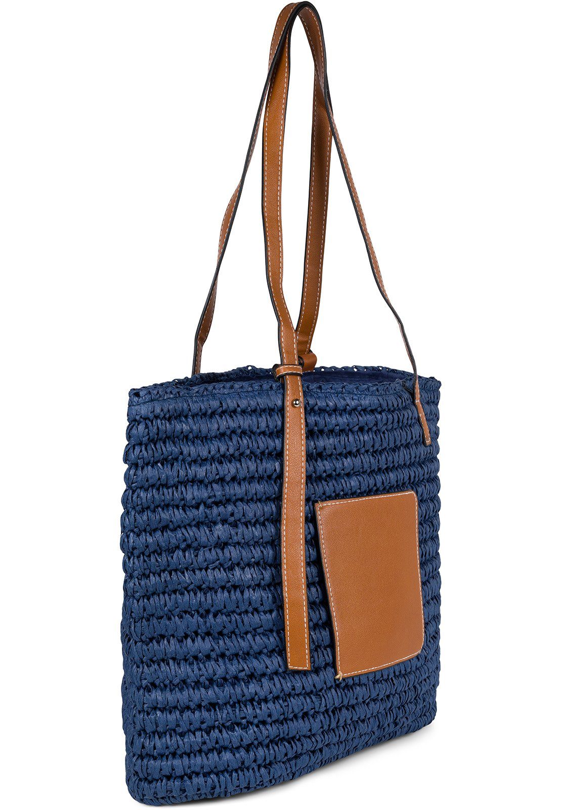 styleBREAKER Korbtasche Korbflecht Schultertasche - Basttasche (1-tlg)