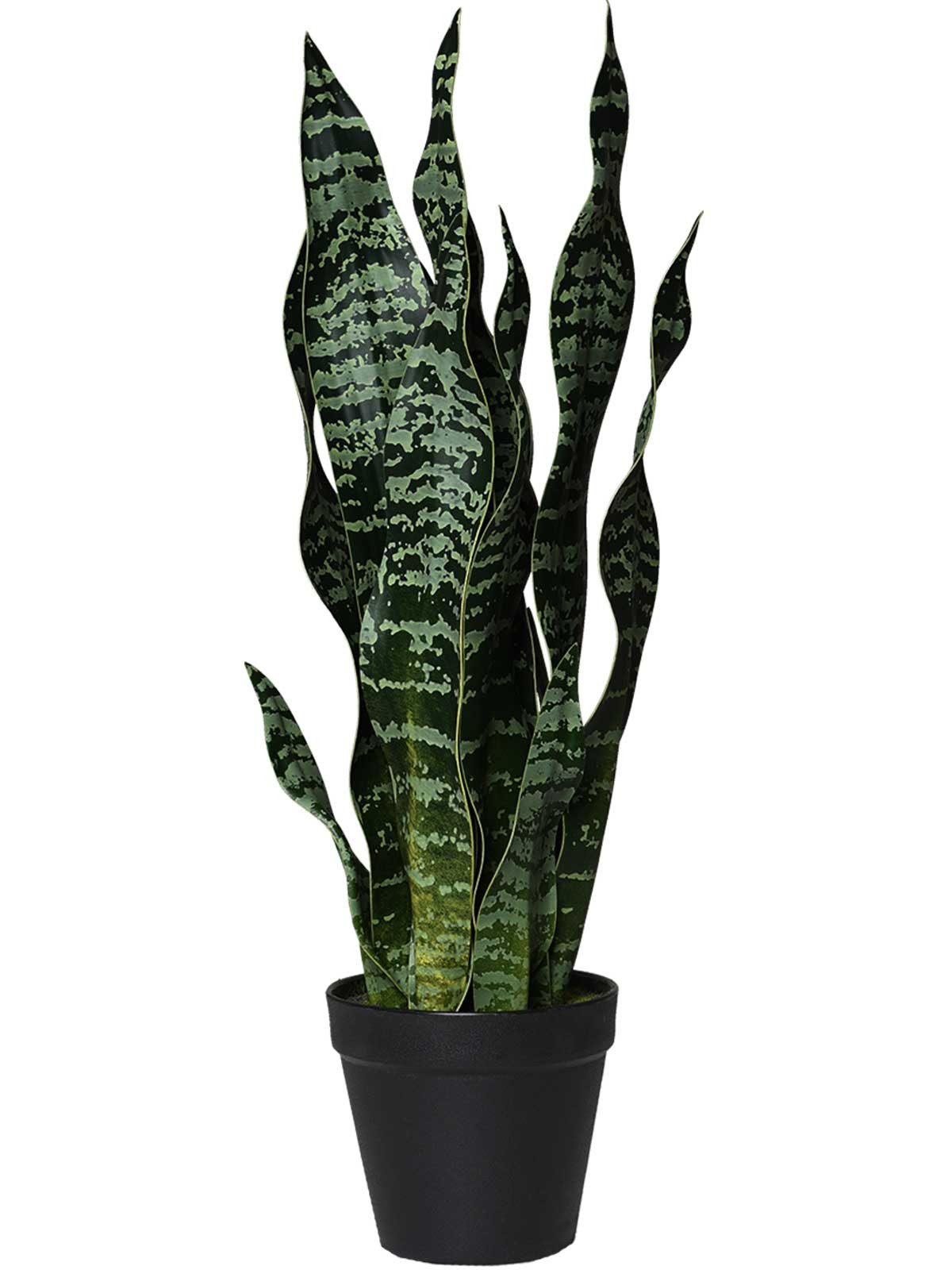 Kunstpflanze Kunststoff SANSI Organisch - Grün Naturgetreu, VIVANNO, Höhe 50 cm, 20x50 cm