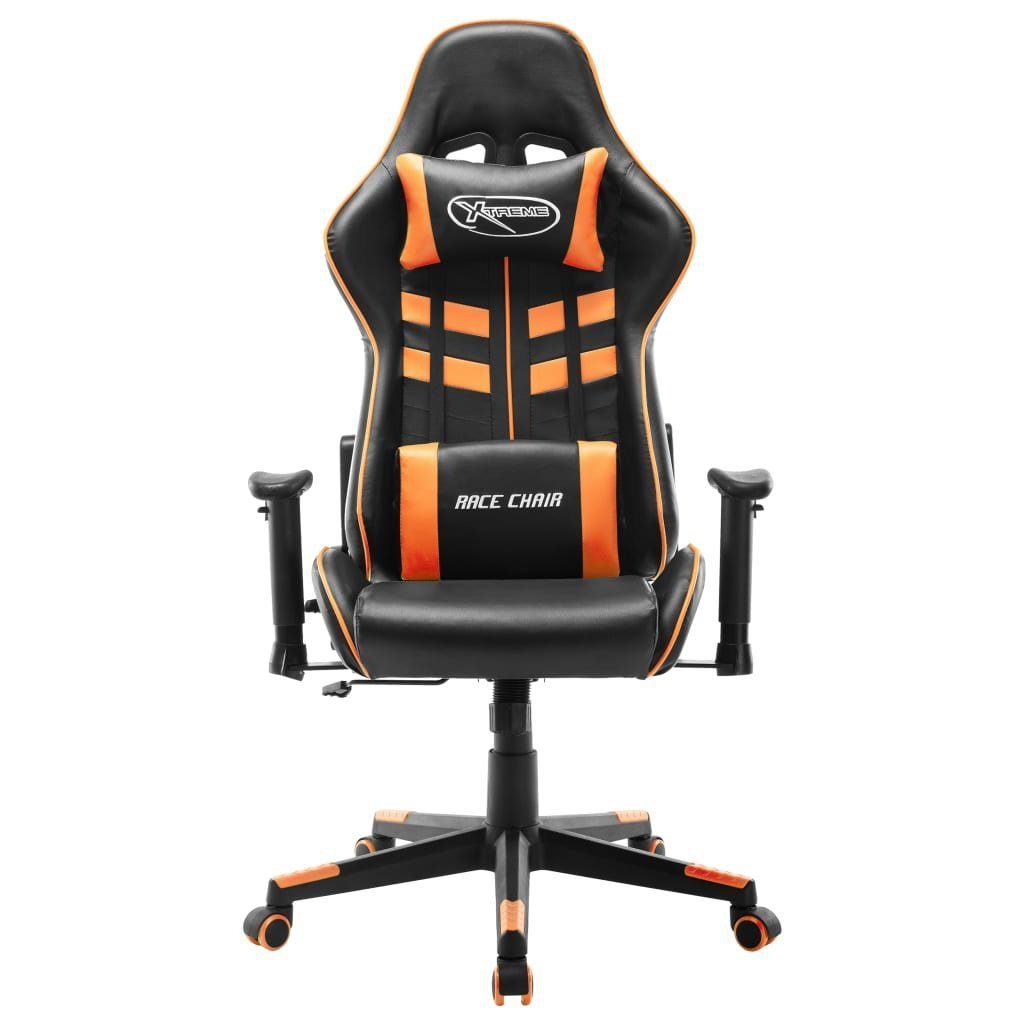 vidaXL Gaming-Stuhl Gaming-Stuhl Schwarz und Schwarz Kunstleder (1 Orange St) Orange Schwarz | und Orange und