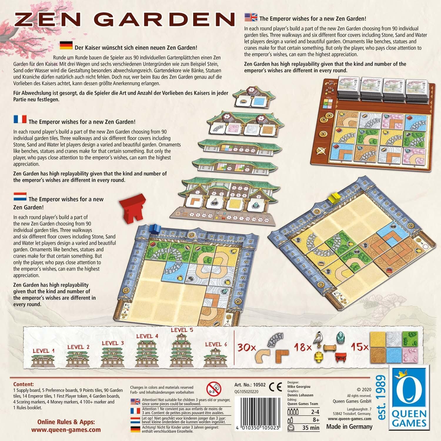 Queen Games Spiel Zen Garden, Zen Garden