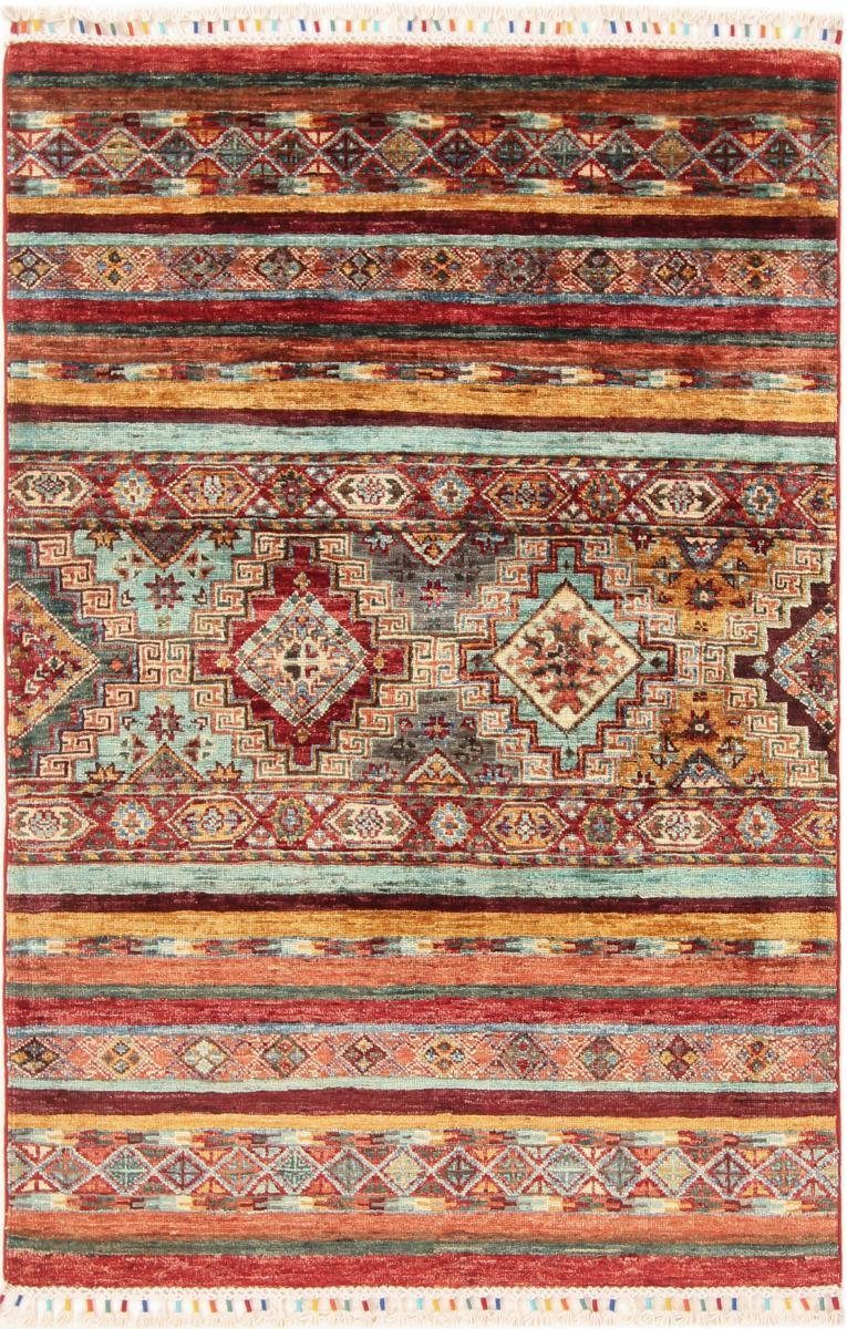Orientteppich Arijana Shaal 102x151 Handgeknüpfter Orientteppich, Nain Trading, rechteckig, Höhe: 5 mm