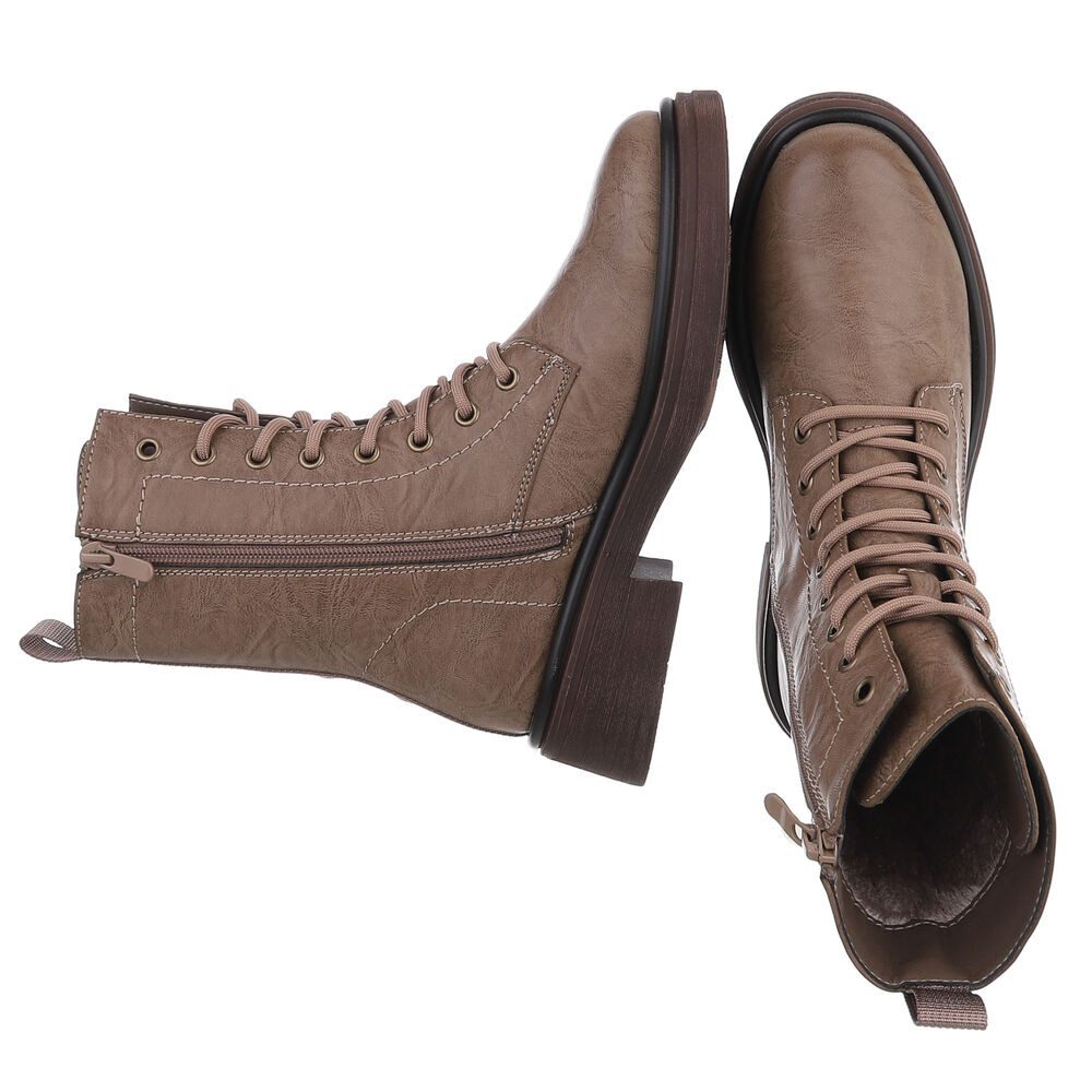 Ital-Design Damen Stiefel mit Schnürung und blockabsatz für Alltag Schnürst günstig online kaufen