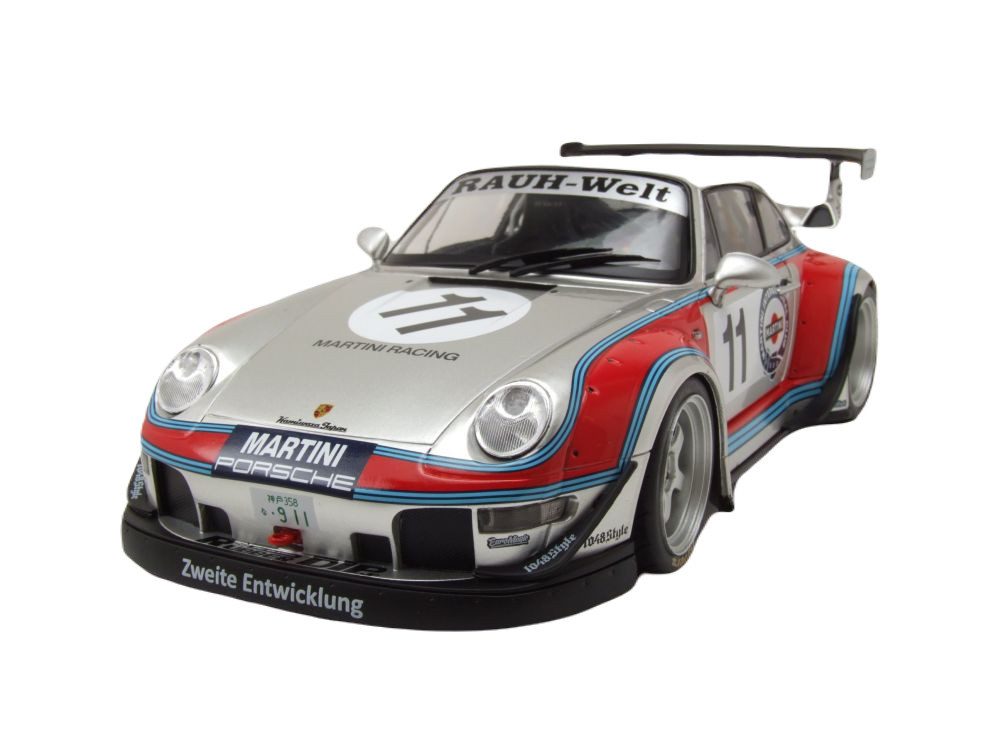 Modellauto Porsche RWB RAUH-Welt #11 Body Kit Martini 2020 grau