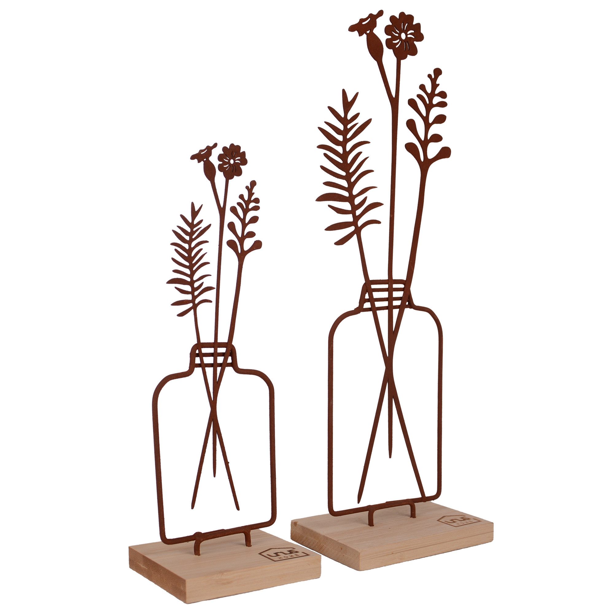 Dekofigur Aufsteller Blumenvase 2er Set