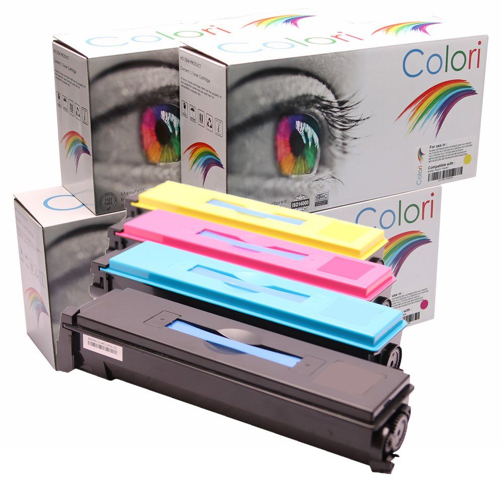 FS Toner Colori für TK-550 Kyocera FS-C5200DN Colori Kompatibles für TK550 TK-550K von TK-550M C5200DN Tonerkartusche, 4x Set TK-550Y FSC5200DN TK-550C