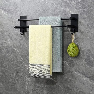 Lubgitsr Handtuchhalter Handtuchhalter ohne Bohren, Handtuchstange zum Kleben für Bad