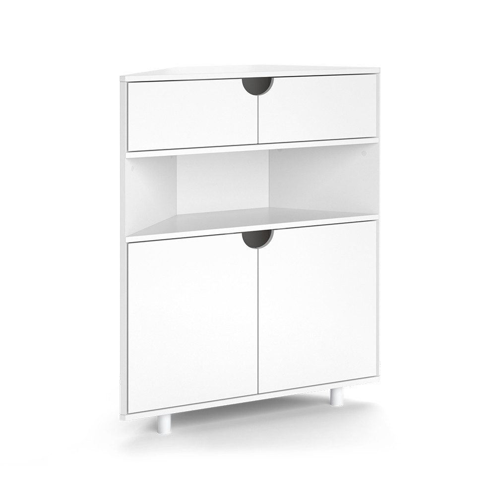 Vicco Kommode Inaro, Weiß, 79 x 96 cm mit 4 Fächern (1 St)