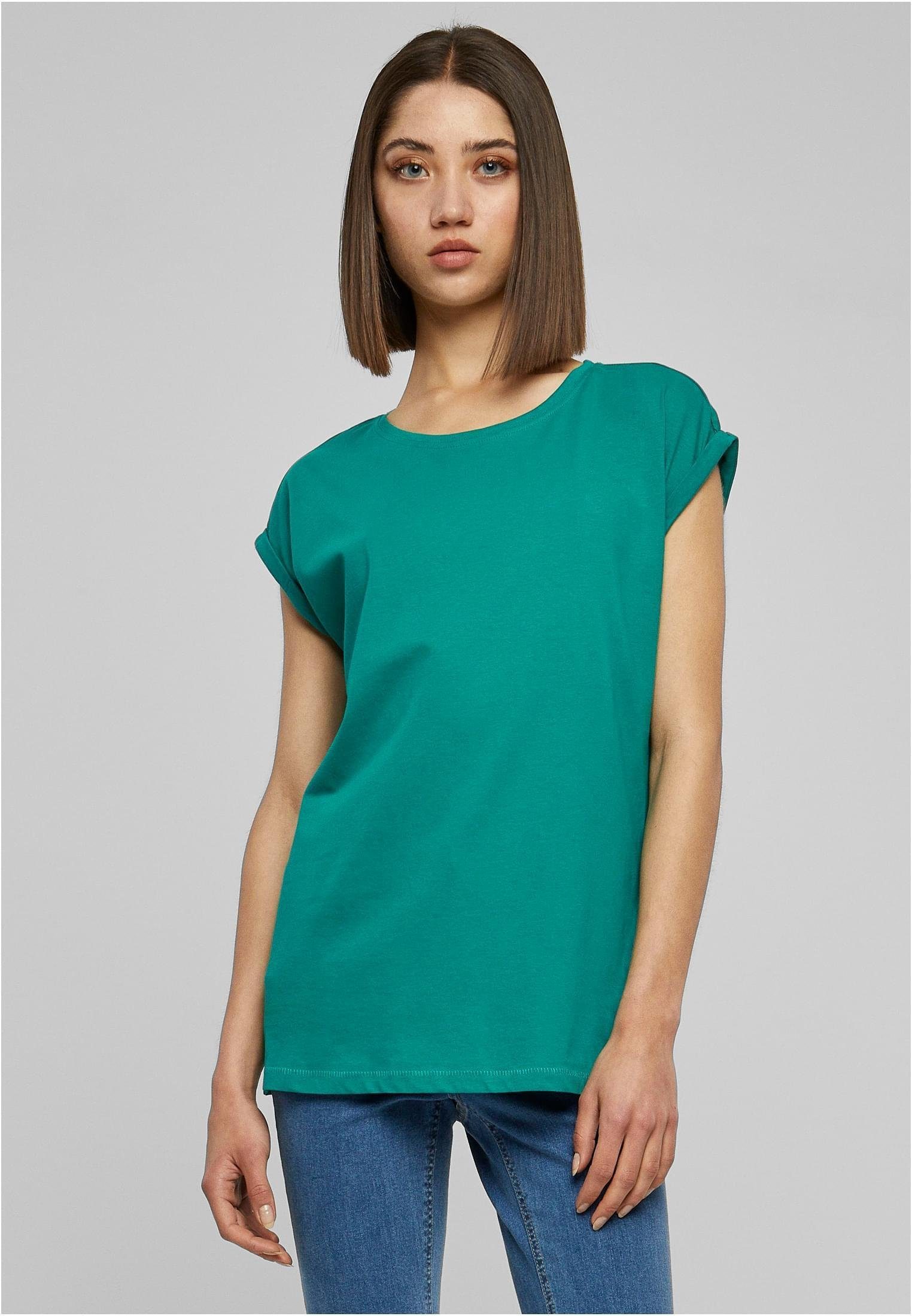 URBAN CLASSICS Rundhalsshirt Ladies Extended Shoulder Tee Damen T-Shirt