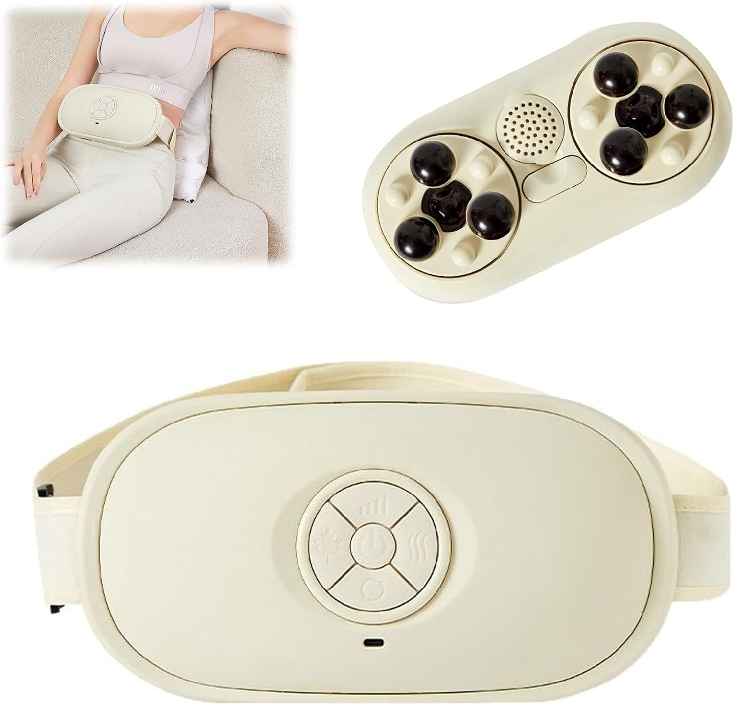 FELIXLEO Massagegerät Elektrisches Bauchmassagegerät mit Wärmefunktion, 1-tlg.