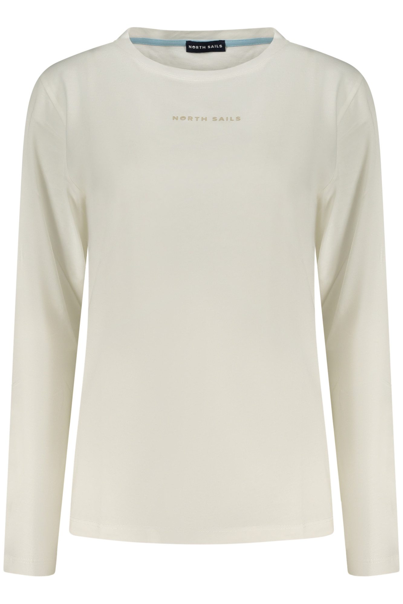 North Sails T-Shirt Weißes Damen-Langarmshirt mit Relieflogo und