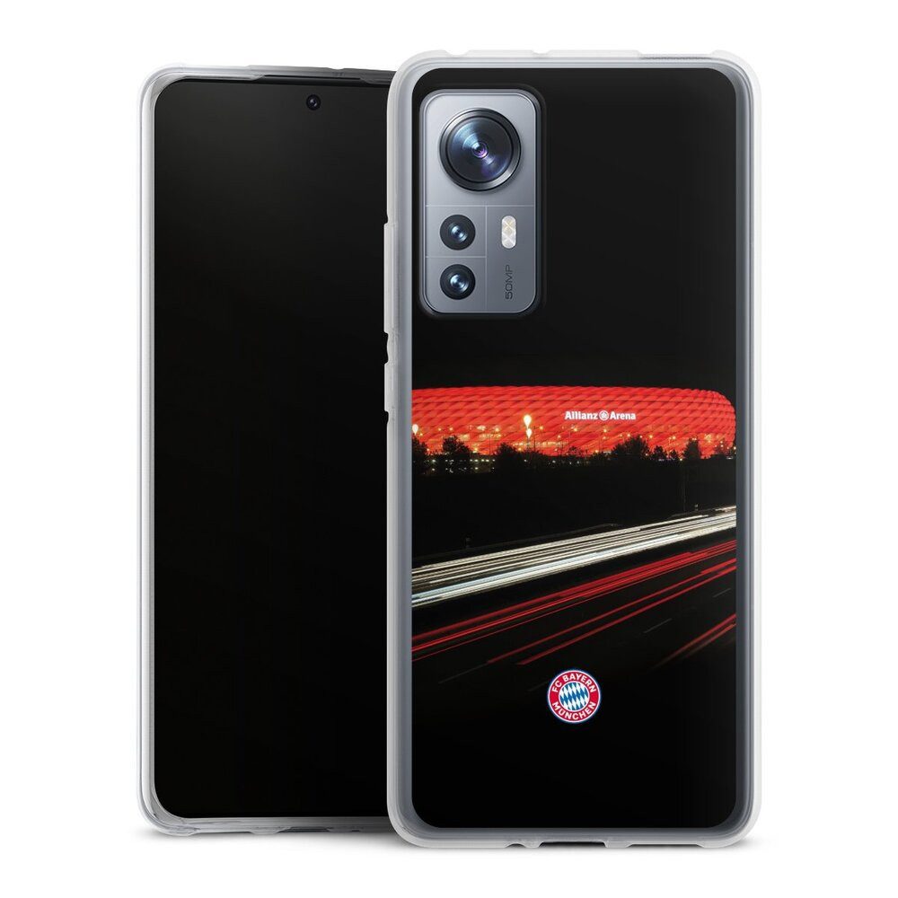 DeinDesign Handyhülle FC Bayern München FCB Stadion FC Bayern München Allianz Arena, Xiaomi 12 5G Silikon Hülle Bumper Case Handy Schutzhülle