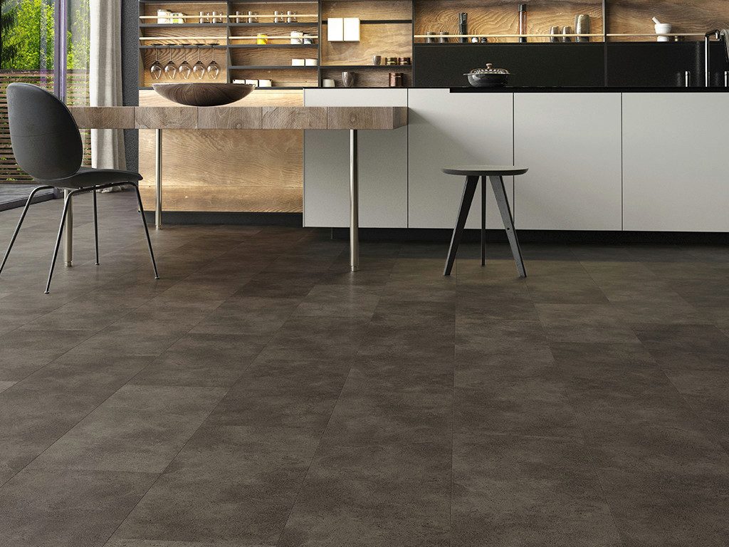 BASICfloor Laminat Laminat Concrete black Fliese