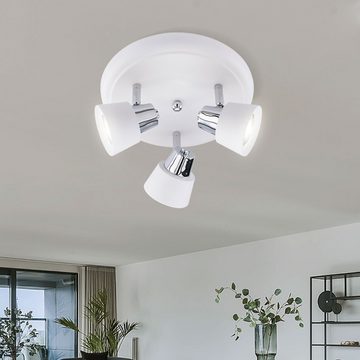 etc-shop LED Deckenspot, Leuchtmittel nicht inklusive, Deckenlampe Deckenspot Wohnzimmerleuchte