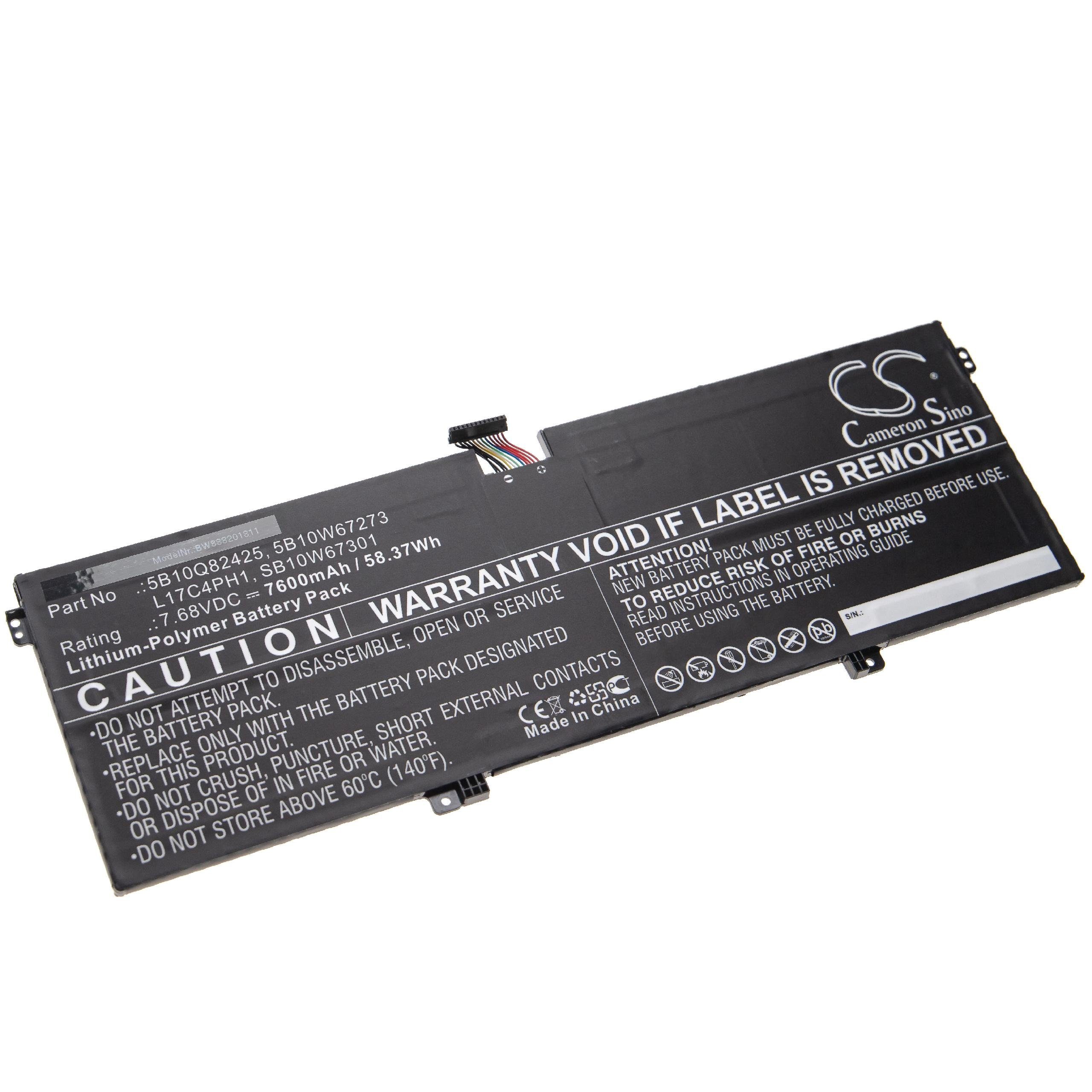 vhbw Laptop-Akku passend für mAh Yoga C930-13IKB-81EQ000HGE C930-13IKB-81EQ, (7600mAh, C930-13IKB-81C4008JMZ, Lenovo 7,68V, 7600 Notebook Li-Polymer)