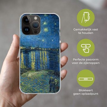 MuchoWow Handyhülle Die sternenklare Nacht - Vincent van Gogh, Handyhülle Telefonhülle Apple iPhone 14 Pro Max