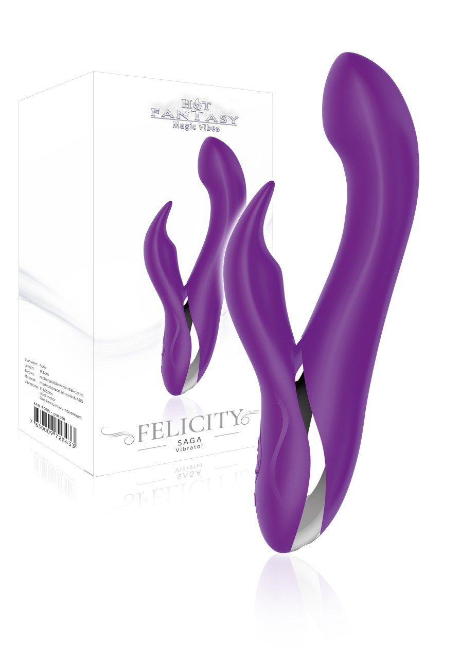 Hot Fantasy Rabbit-Vibrator Saga (div. Felicity Farben) HOT FANTASY Vibrator Purple 