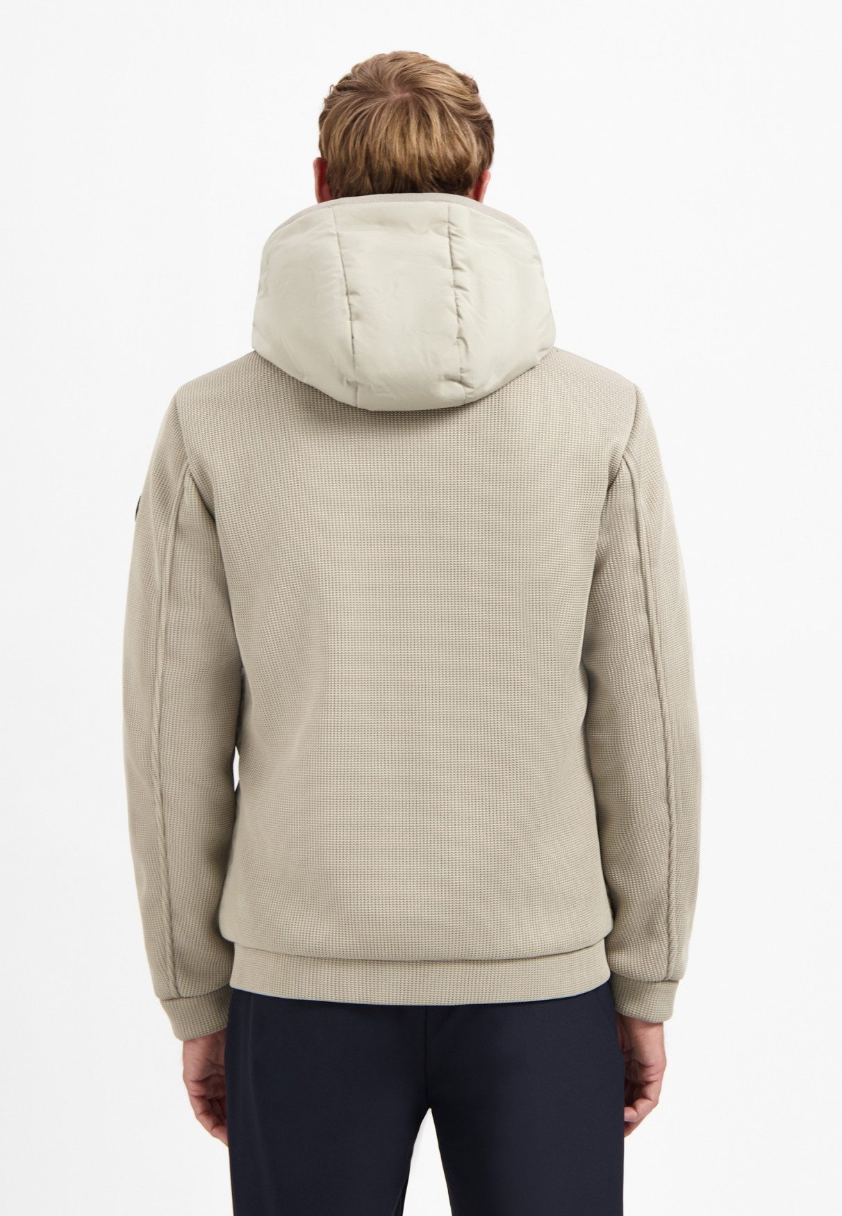 NO EXCESS Steppjacke No Excess Jacke mit Strickärmeln günstig online kaufen