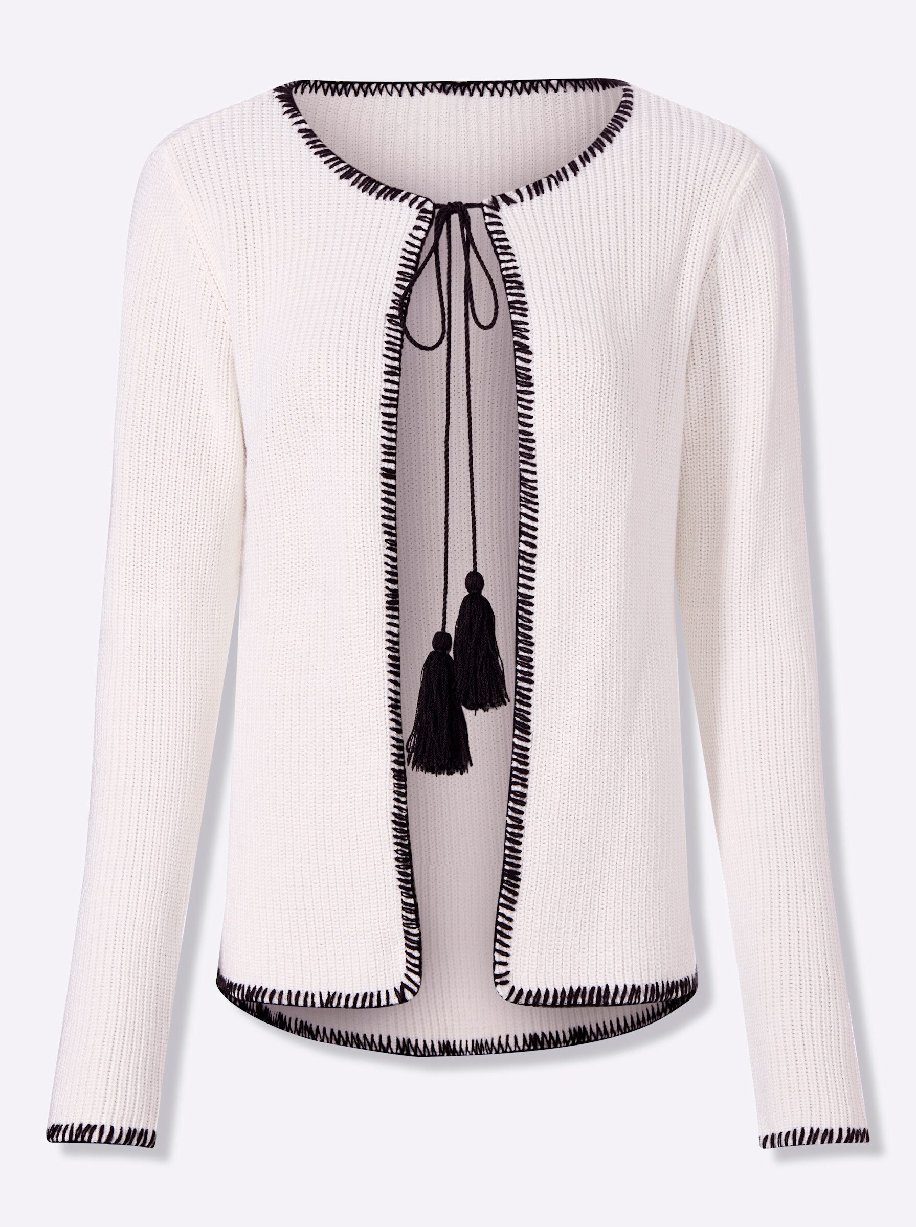 heine Strickjacke Cardigan Langarm Rippoptik