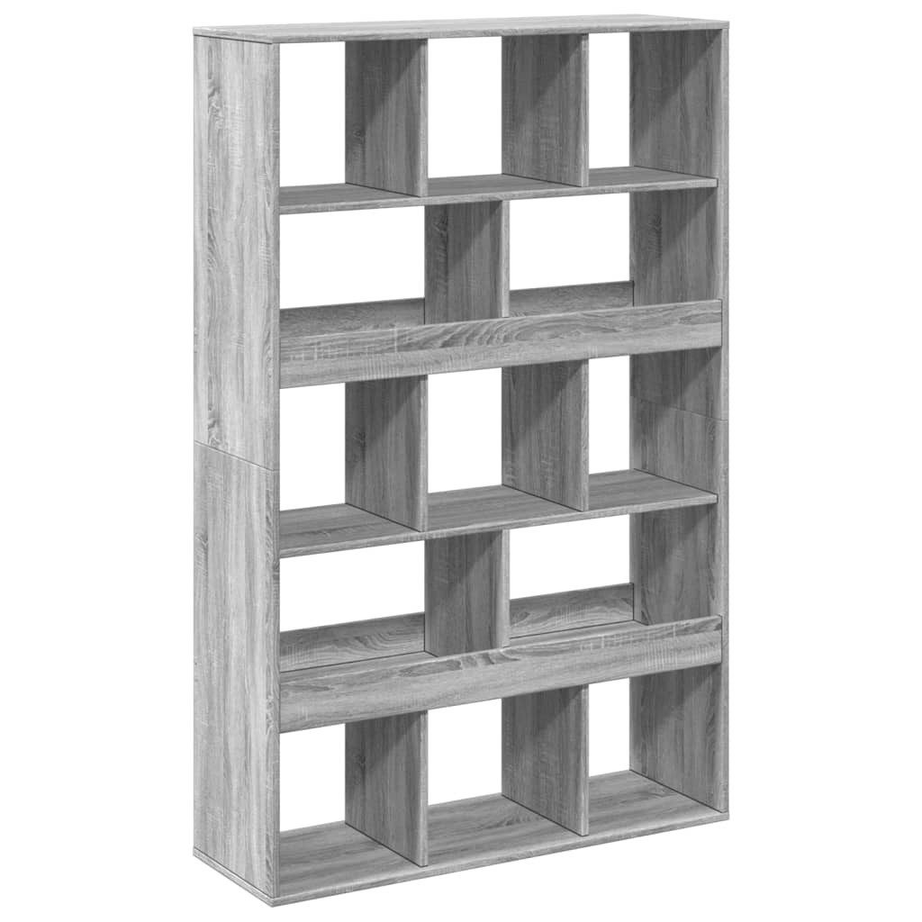 vidaXL Bücherregal Raumteiler Grau Sonoma 100x33x156,5 günstig online kaufen