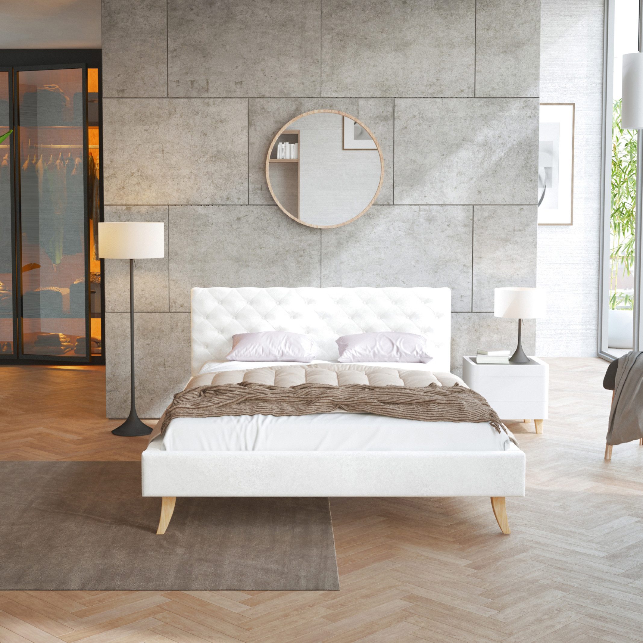 FDM Polsterbett ZUZA 120x200 cm, 140x200 günstig online kaufen
