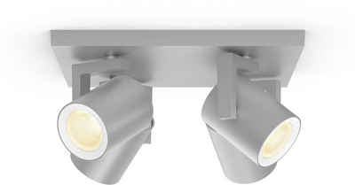 Philips Hue LED Deckenstrahler Argenta, Dimmfunktion, Smart Home, Leuchtmittel wechselbar, Extra-Warmweiß, Kaltweiß, Neutralweiß, Tageslichtweiß, Warmweiß