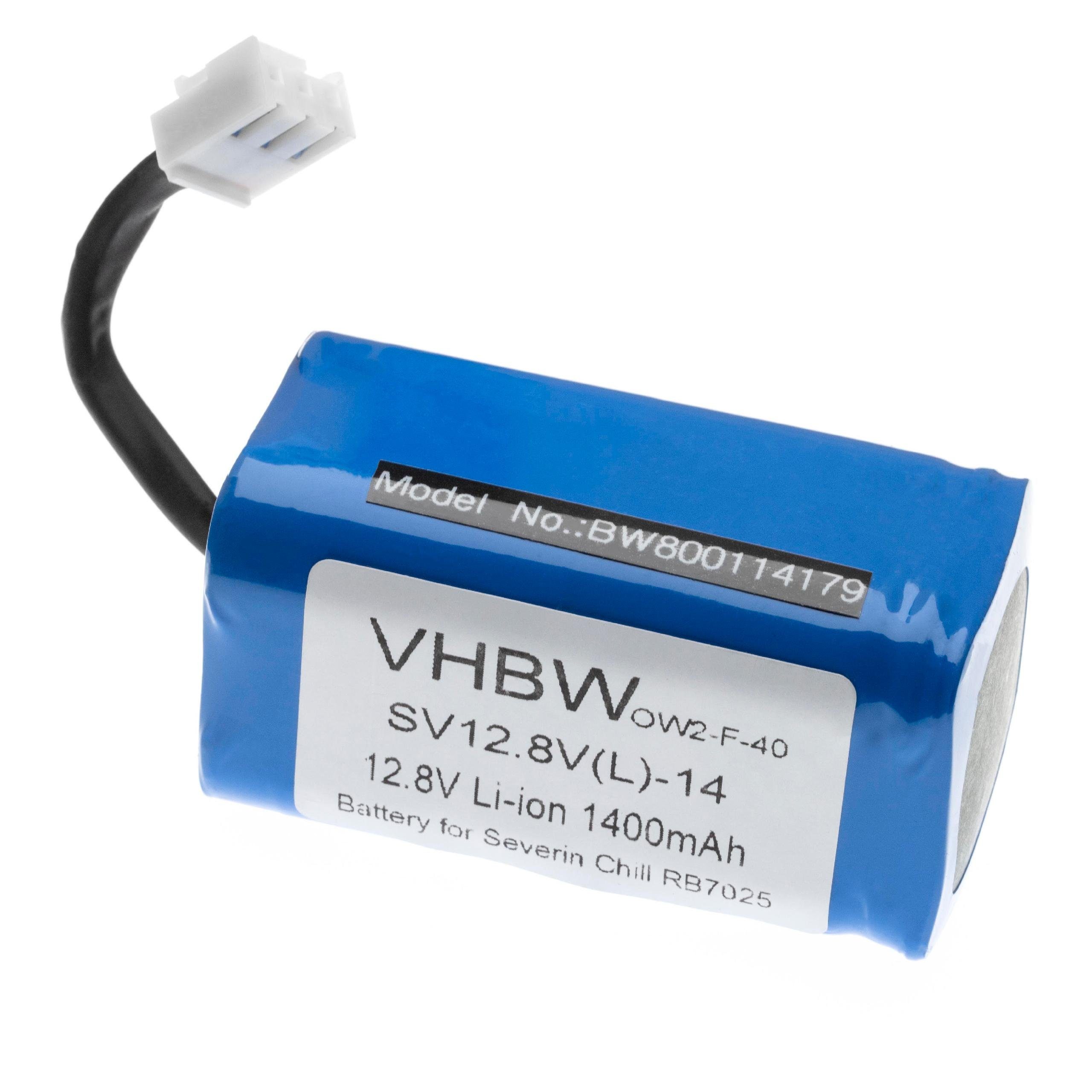 vhbw kompatibel mit Severin Chill RB7025 Staubsauger-Akku Li-Ion 1400 mAh (12,8 V)