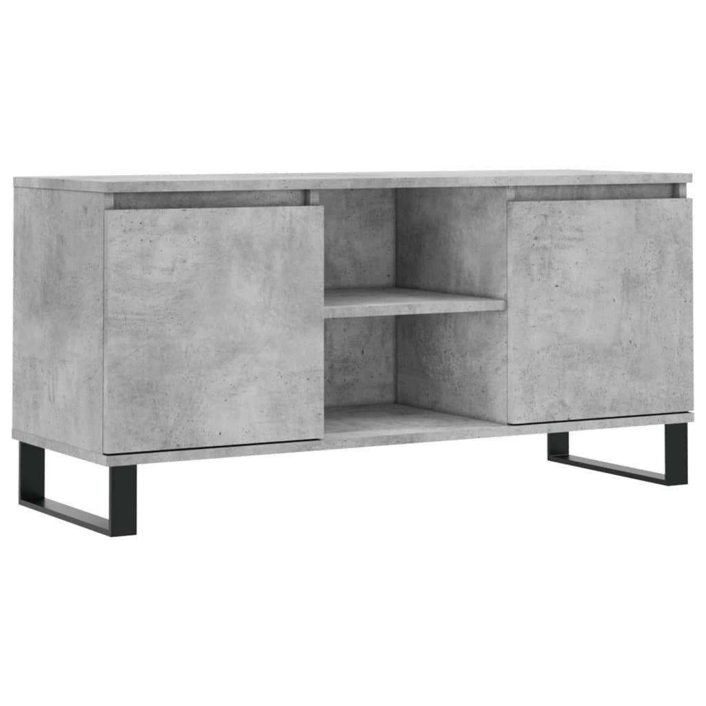 vidaXL TV-Schrank TV-Schrank Betongrau 104x35x50 cm Holzwerkstoff (1-St)