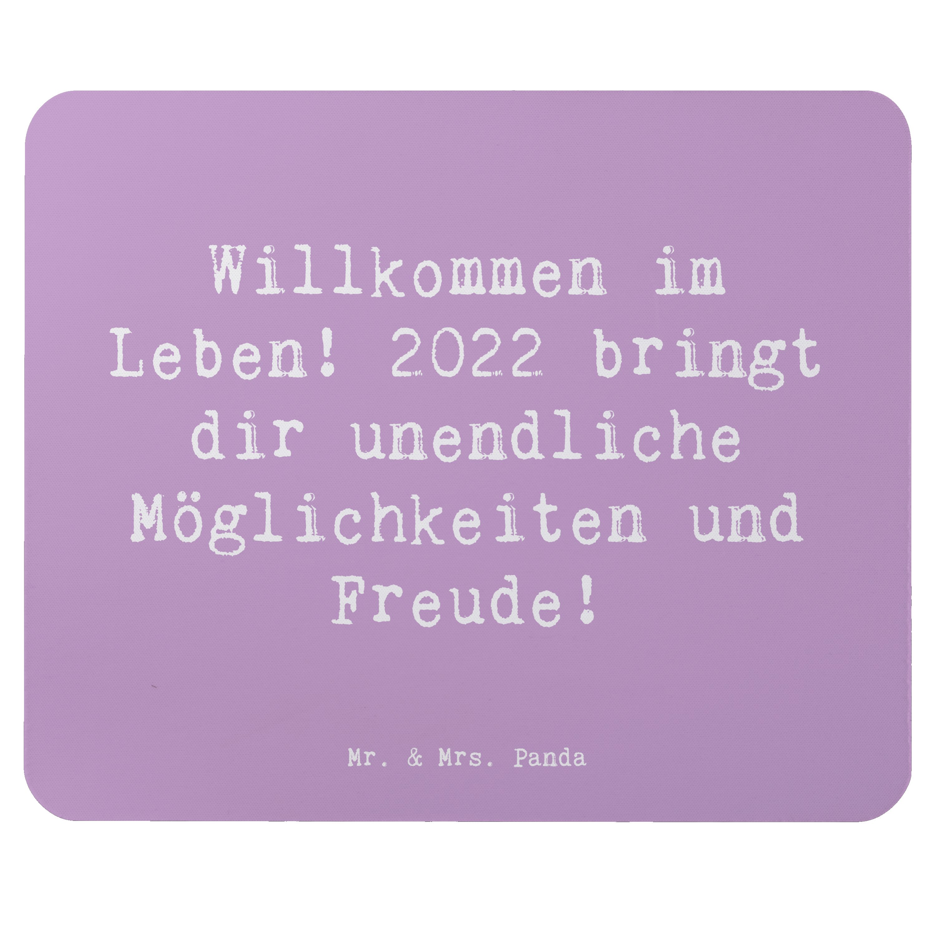 Mauspad Spruch 2022 Geburtstag Freude - Lavendeltraum - Geschenk, unendliche