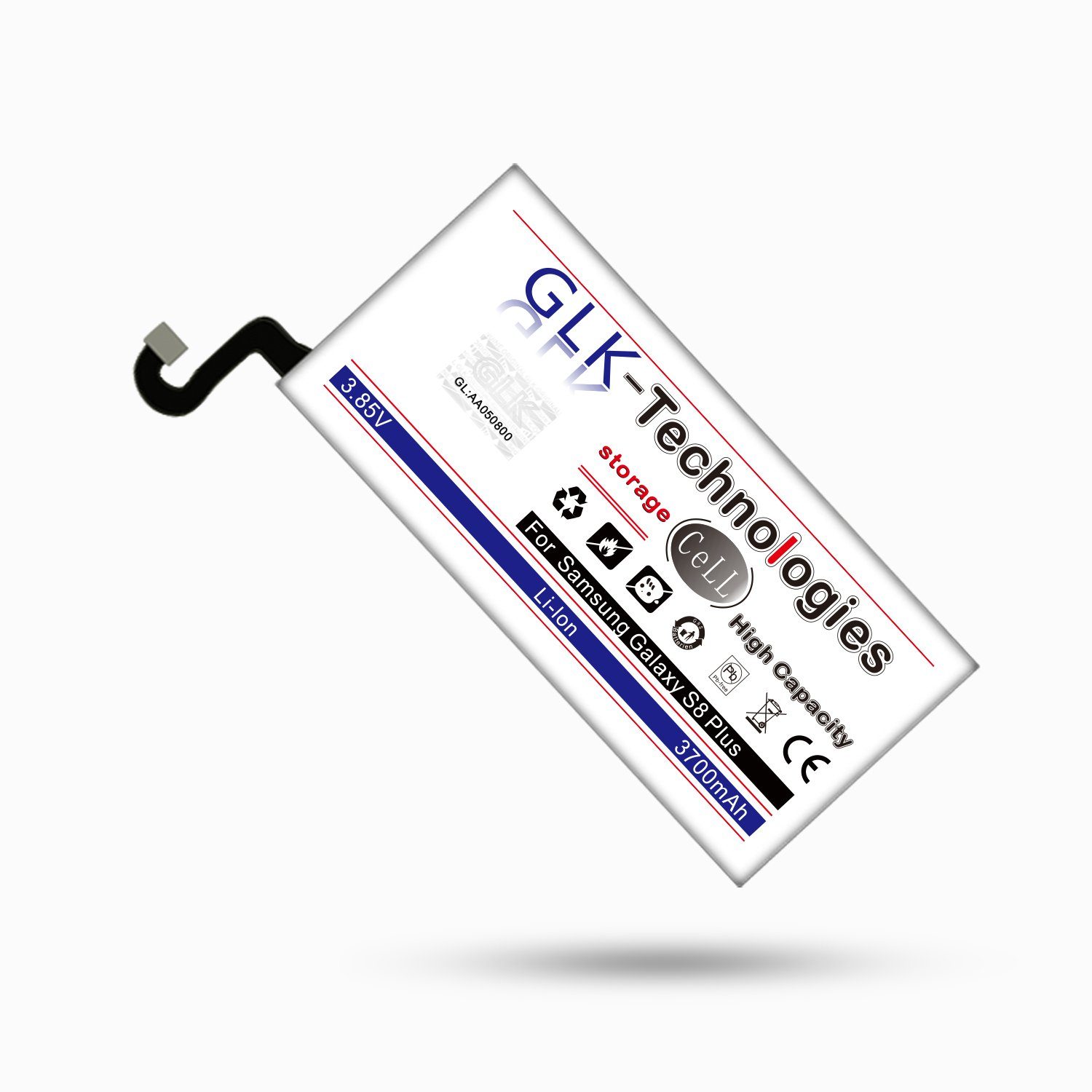 GLK-Technologies High Power Ersatzakku kompatibel mit Samsung Galaxy S8 + Plus SM-G955F EB-BG955ABE Smartphone-Akku 3700 mAh (3.85 V)