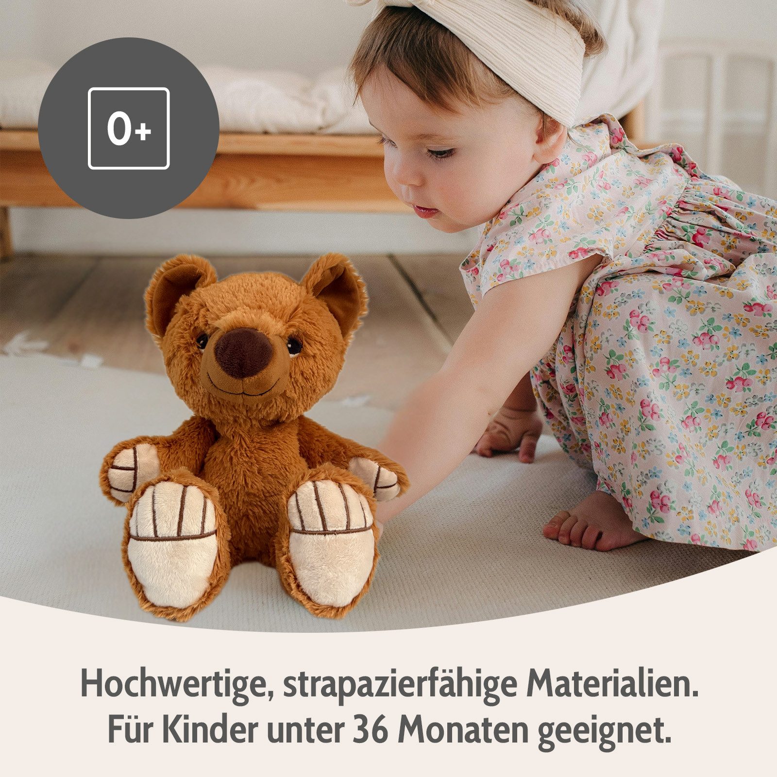 Habibi Plush Wärmekissen Habibi Plush Wärmetier Stofftier 2048 Bär braun