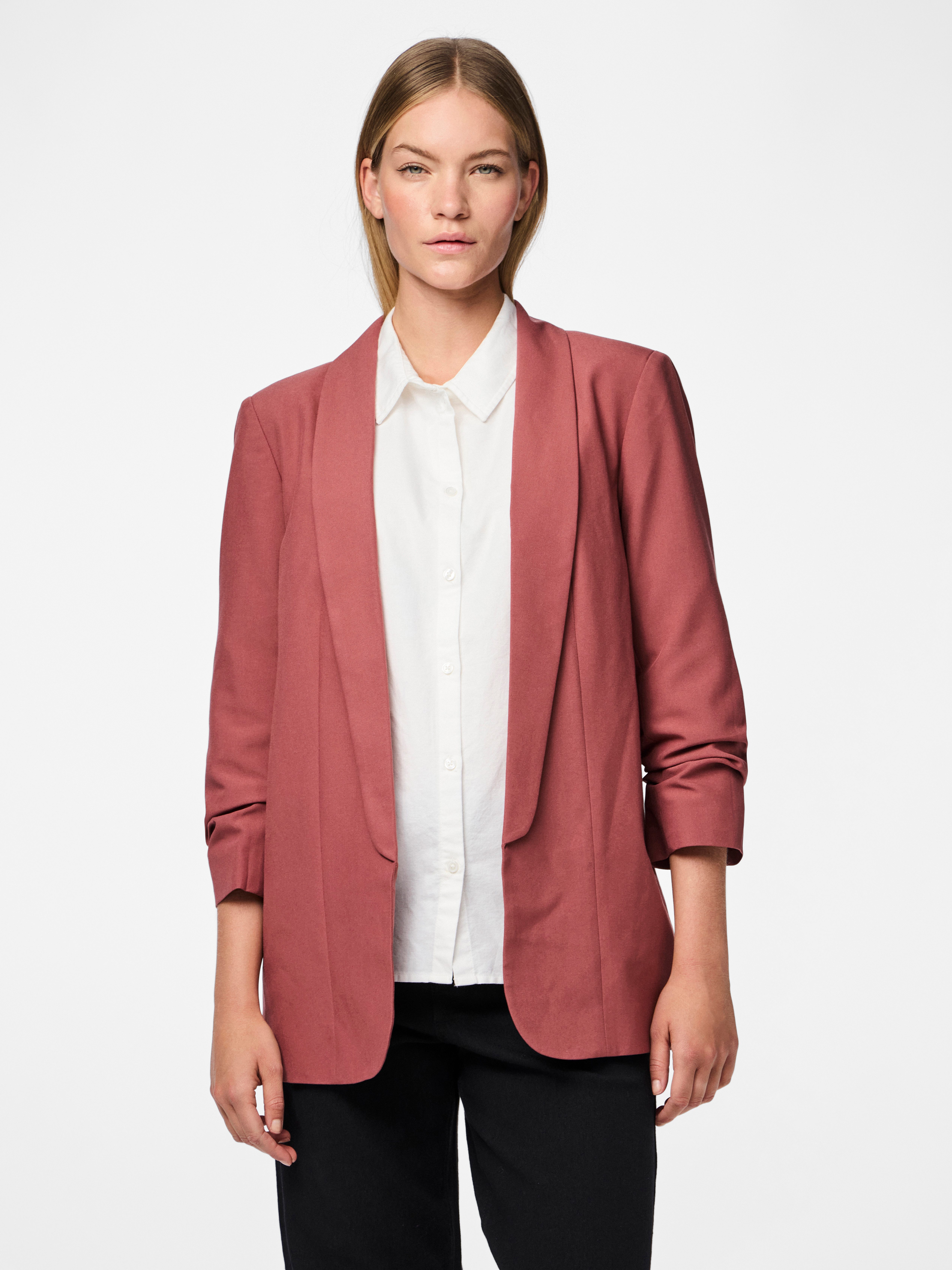 pieces Блузкиblazer PCBOSELLA 3/4 BLAZER NOOS mit Faltendetail am Ärmel