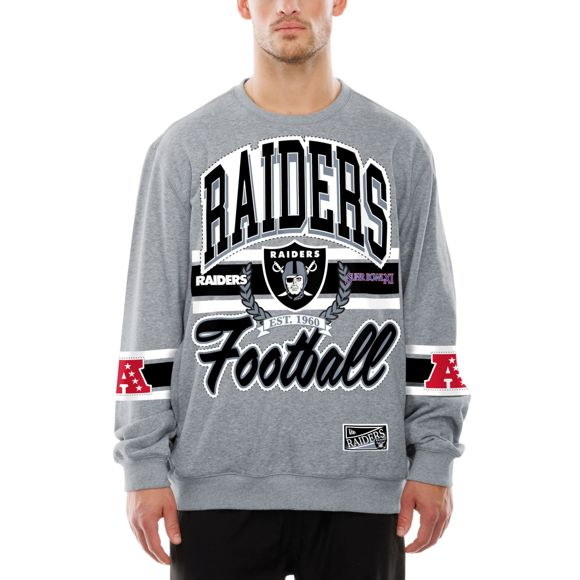 New Era Rundhalspullover NFL Las Vegas Raiders