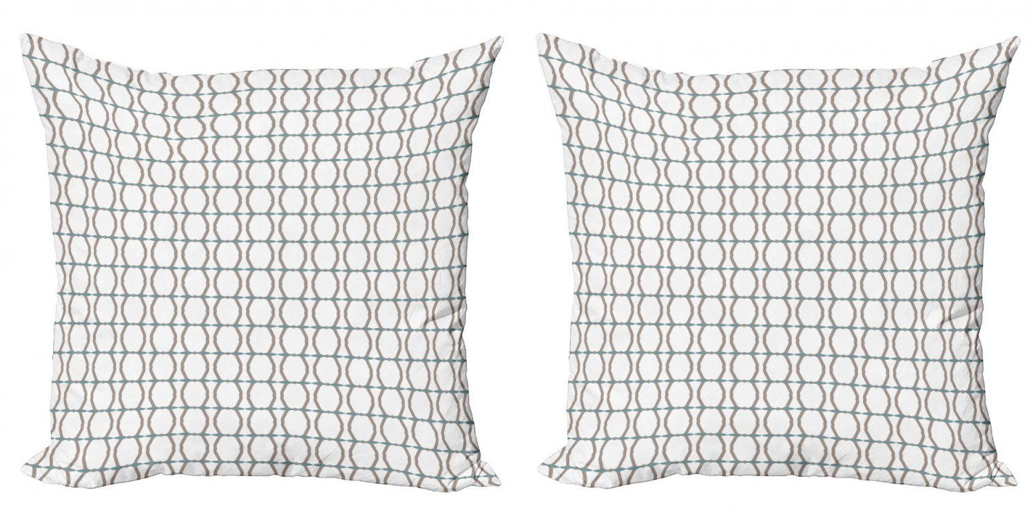 Kissenbezüge Modern Accent Doppelseitiger Digitaldruck, Abakuhaus (2 Stück), Geometrisch Abstrakt Stil Motive
