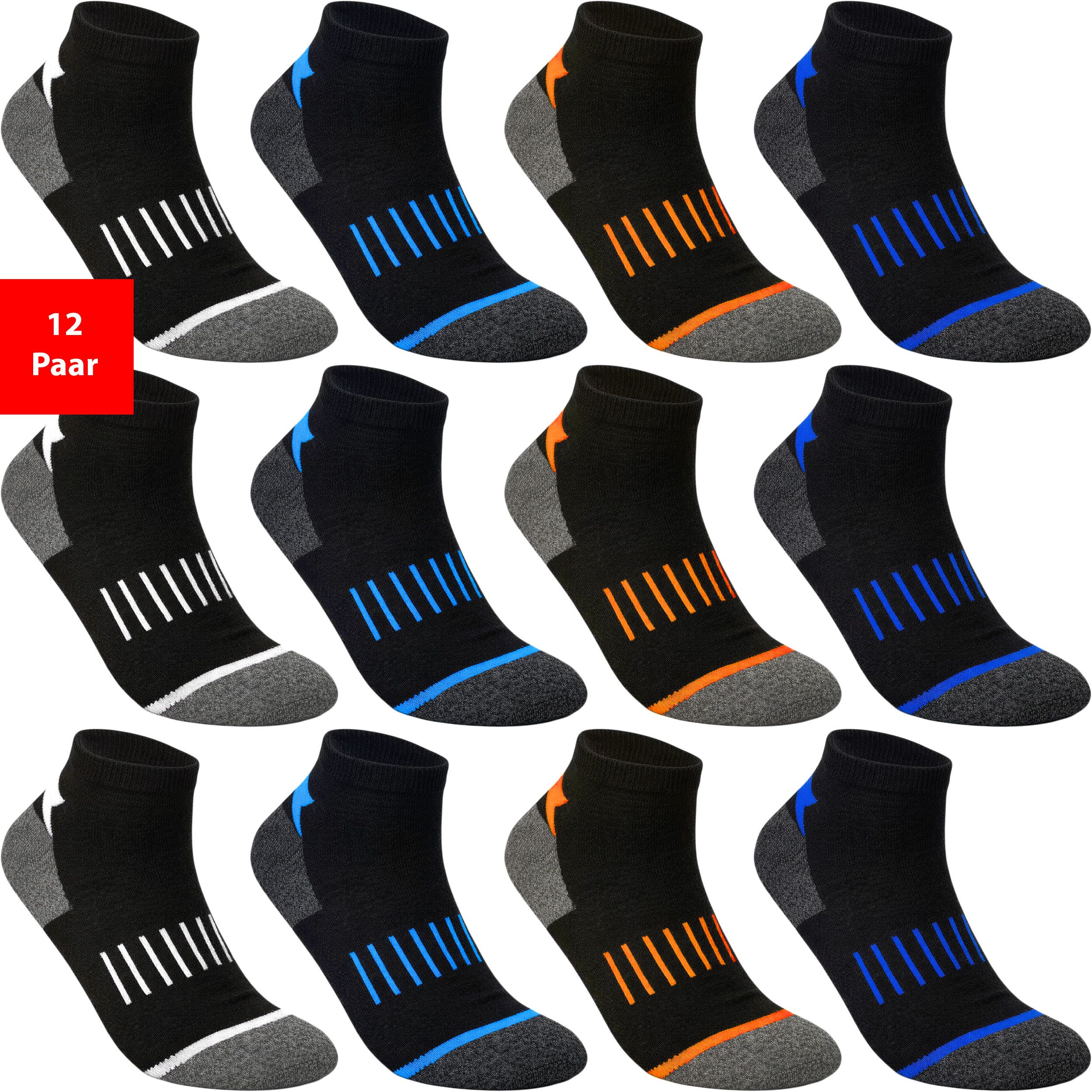 Sneakersocken Sneaker Socken Herren & Damen Kurz Baumwolle Sport Komfortbund