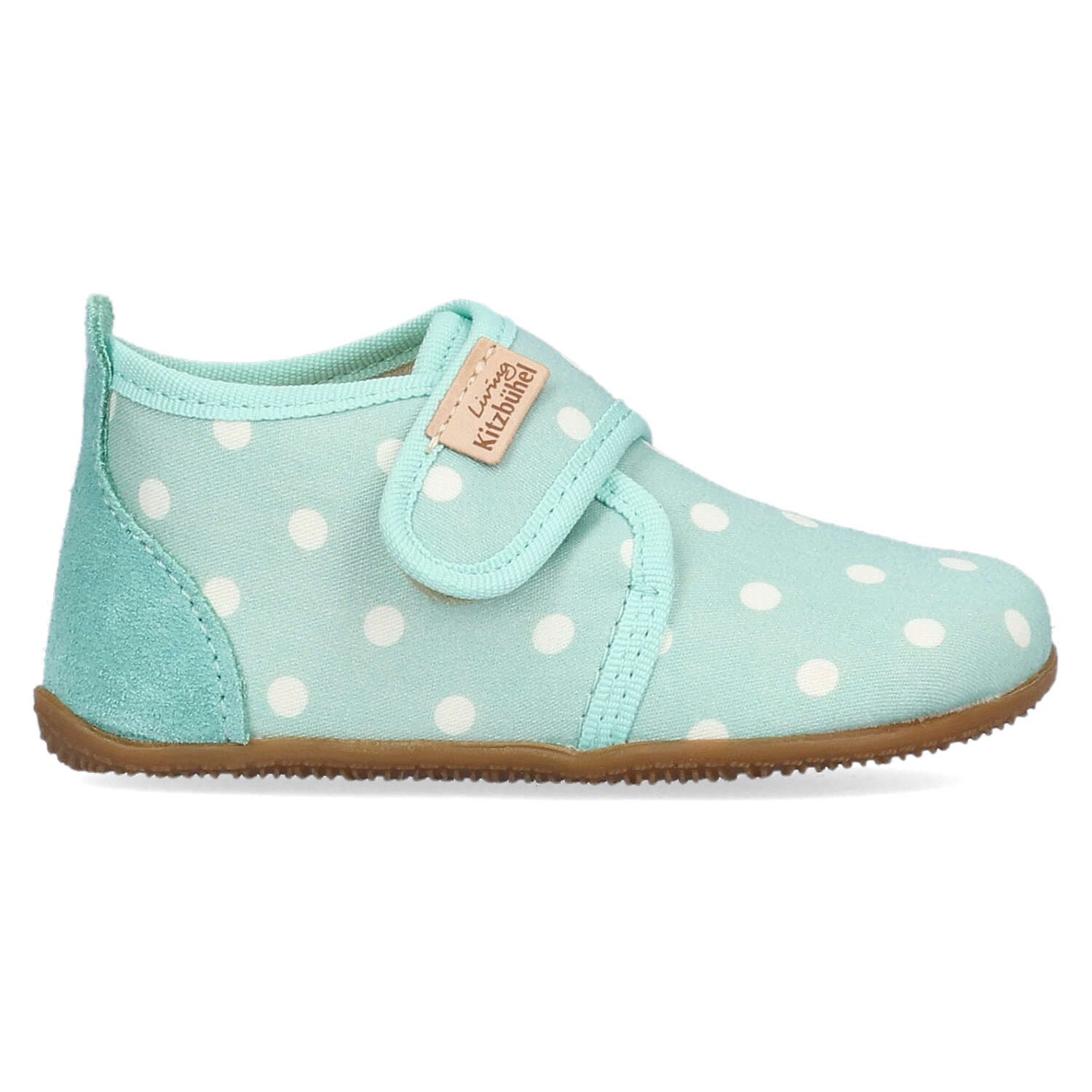Living Kitzbühel Living Kitzbühel Babyklettschuh Pauli Pünktchen Fresh Mint Slipper