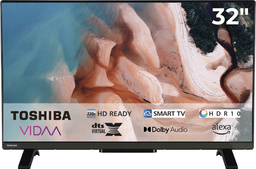 LED-Fernseher cm/32 Zoll, HD Toshiba (80 ready, 32WV2E63DG Smart-TV)