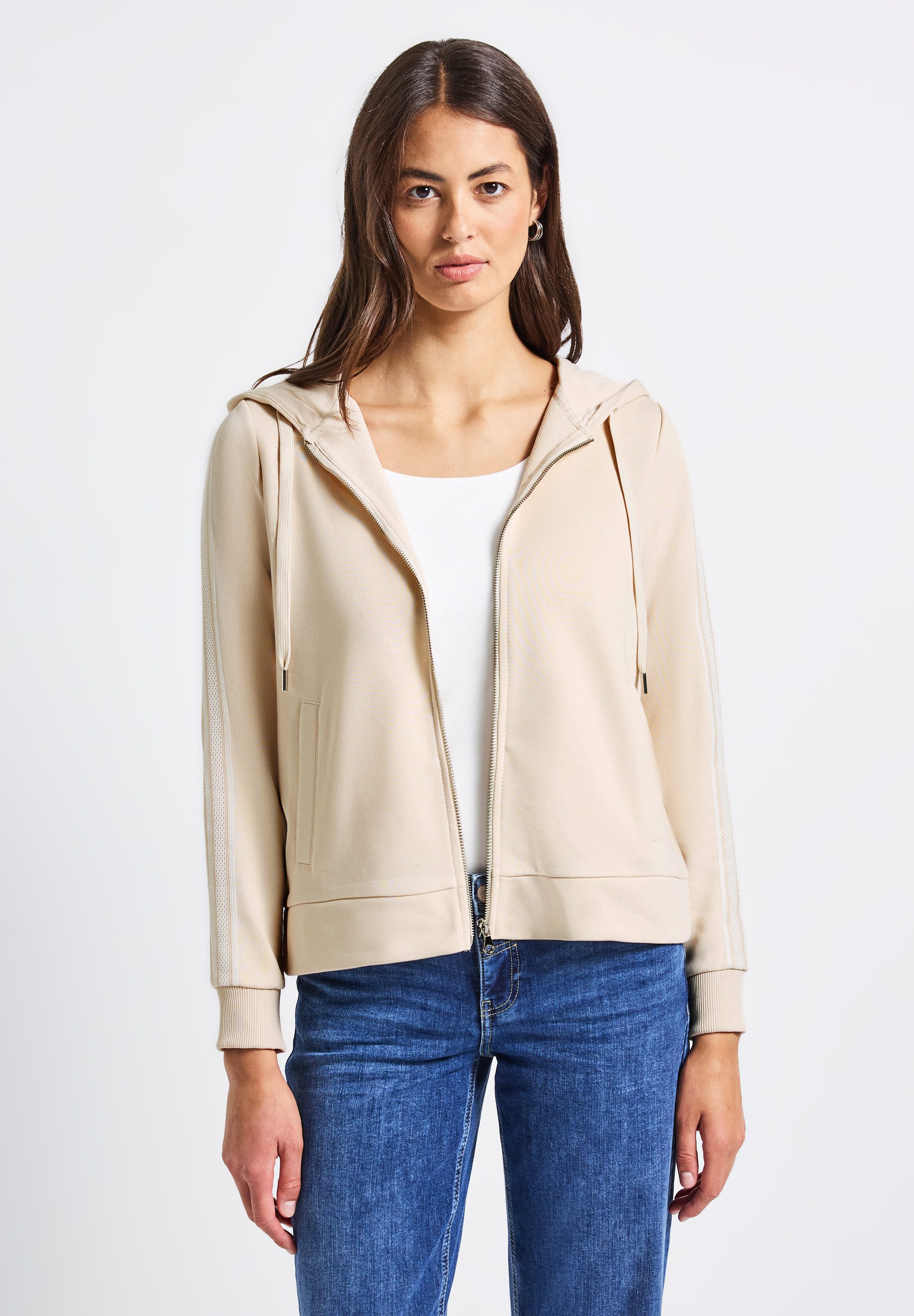 STREET ONE Sweatjacke im soften Baumwoll-Mix günstig online kaufen