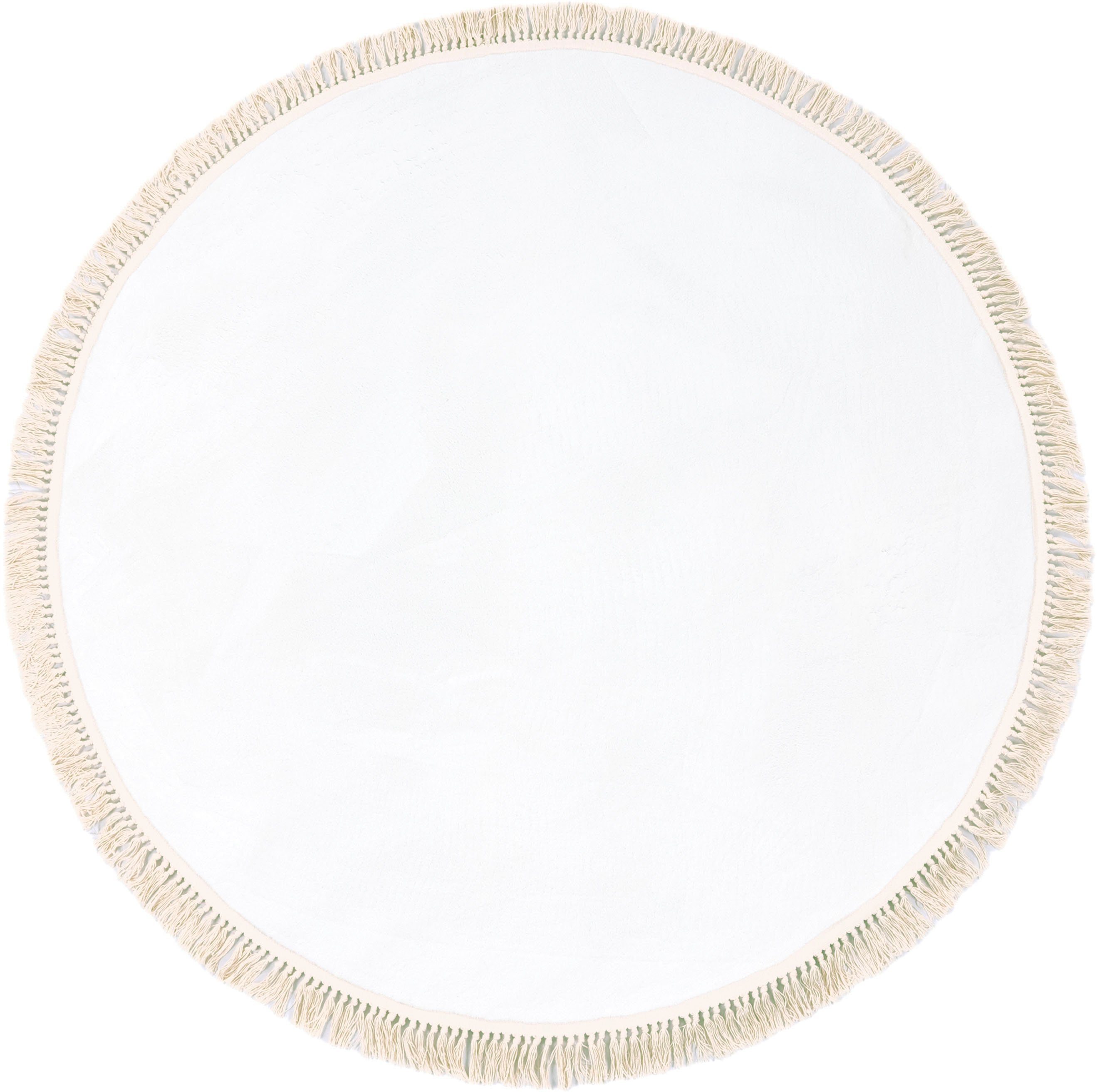 Paco Home Teppich Swindon 485, rund, Höhe: 12 mm, Uni Farben, sehr weicher günstig online kaufen