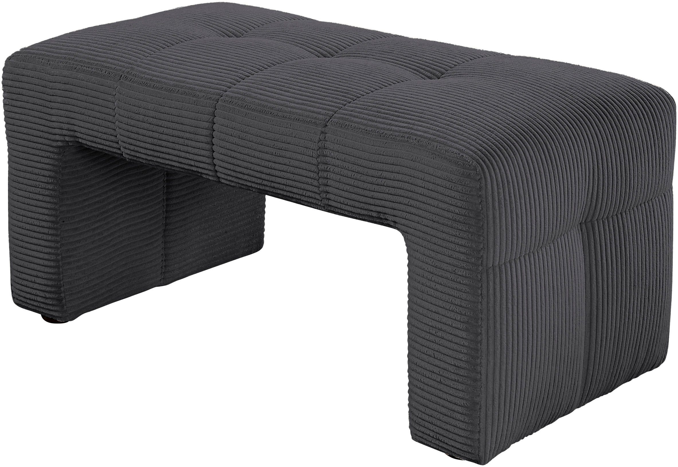 exxpo - sofa fashion Hockerbank Barista Hockerbank mit hoher Bodenfreiheit, Sitz gepolstert,Breite ca.100 cm