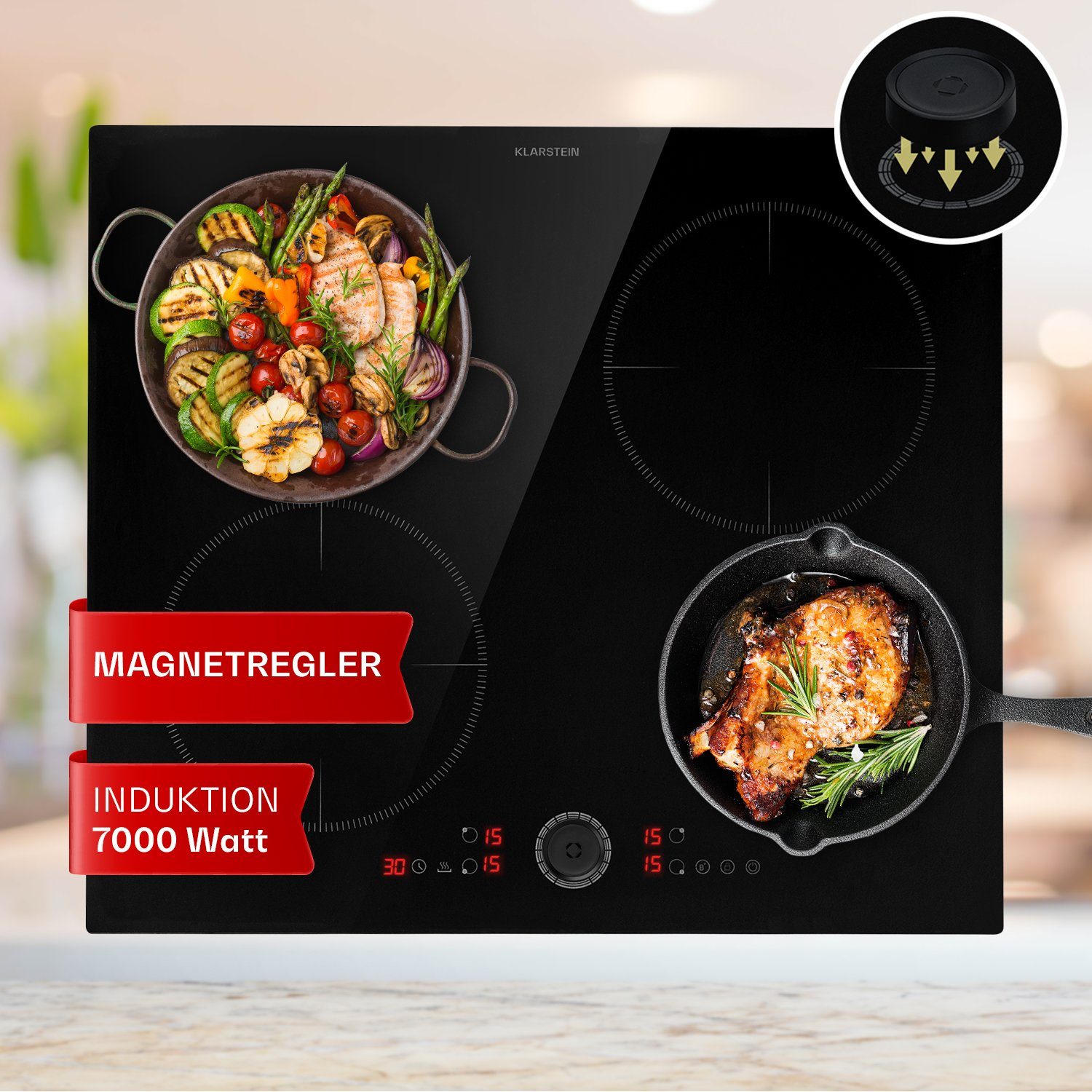 Klarstein Induktions-Kochfeld CP11-MagniChef-4 CP11-MagniChef-4