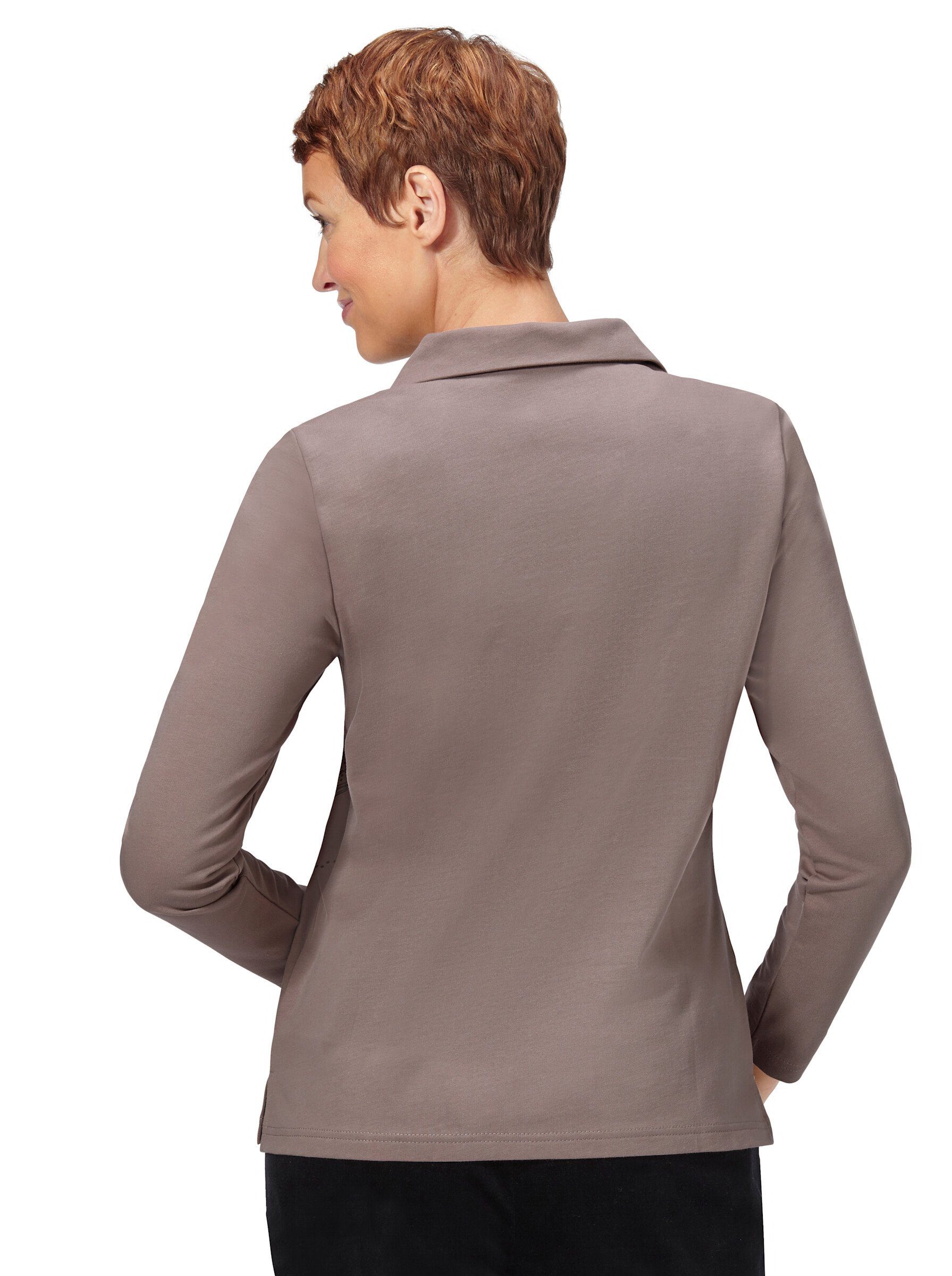 Classic Basics Langarm-Poloshirt "Winter-Shirt", (1 tlg.) günstig online kaufen