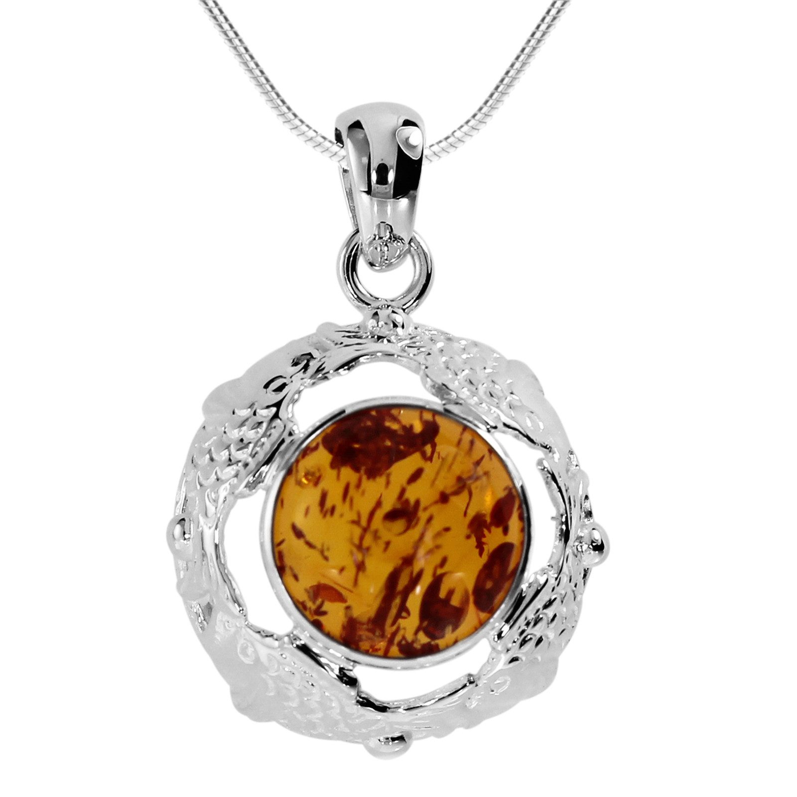 Kette mit Anhänger Ostsee-Schmuck Kette mit Anhänger Fischland 28x20 mm