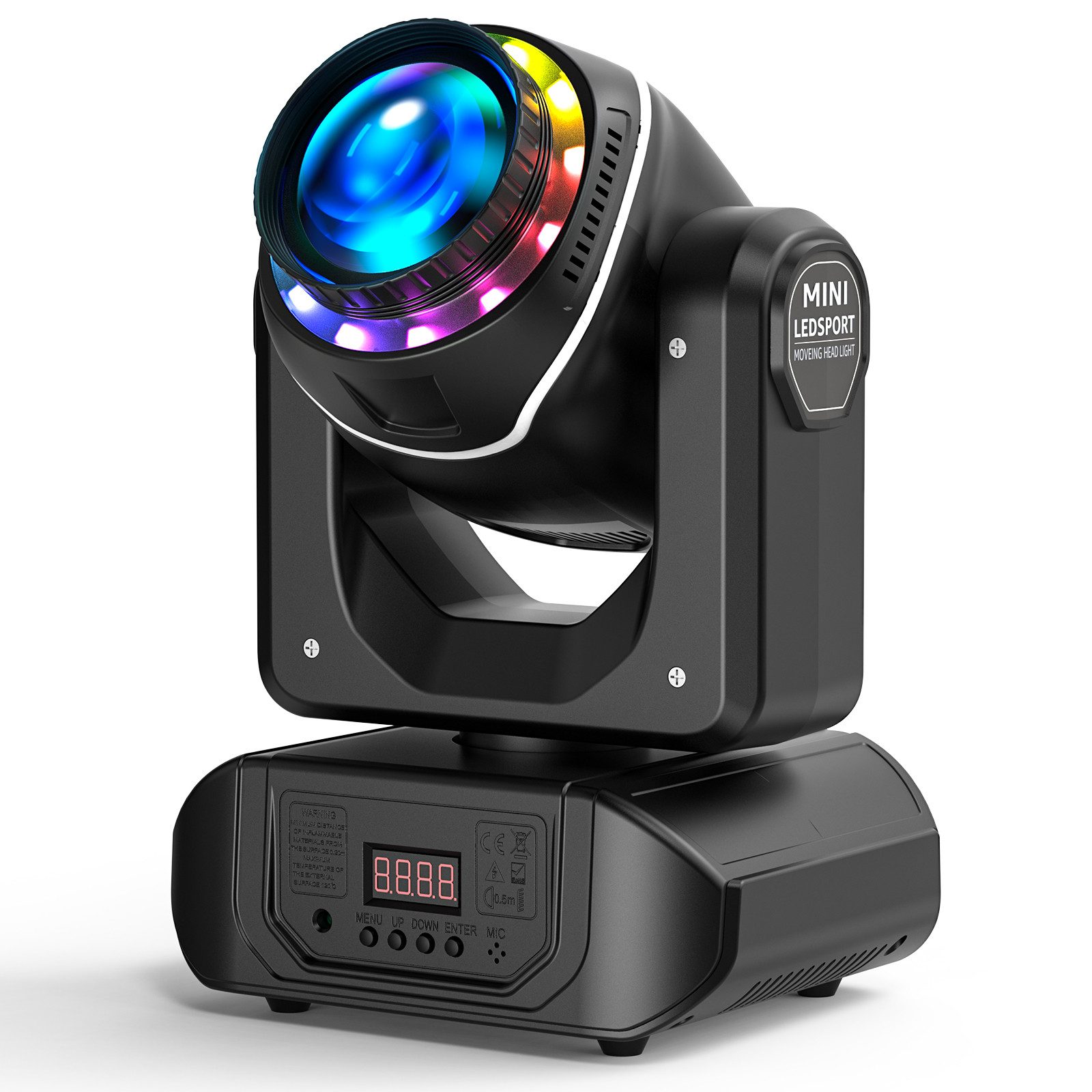 ZonQoonz Discolicht 100W Moving Head licht,10 Muster+8 Farben+18 Prismen Hohe Helligkeit