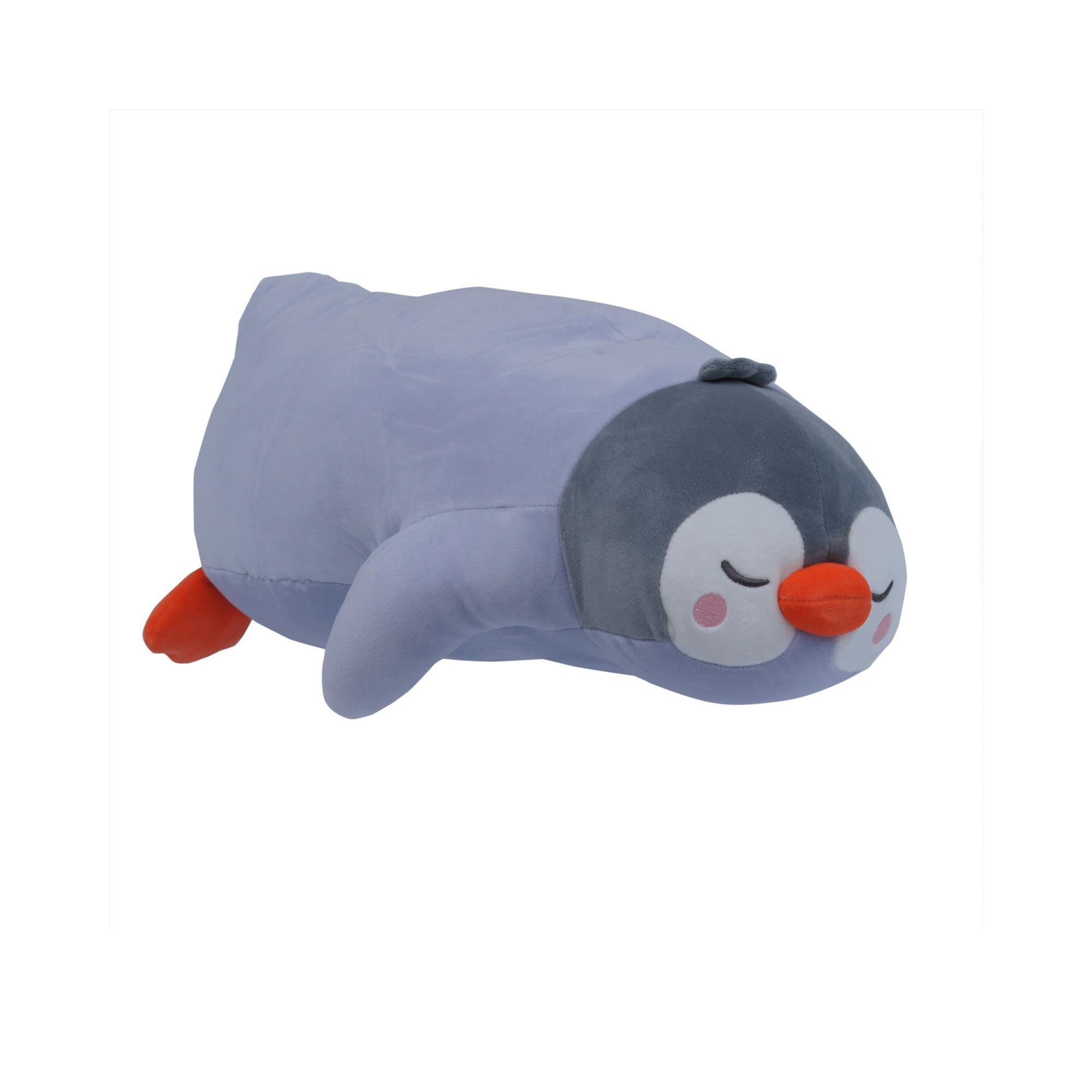 UNUS HOME Seitenschläferkissen Pinguin Kissen, 1-tlg., 50 cm Hellblau, Lagerungskissen Stillkissen Kissen für Kinder Dekoration extrem weich