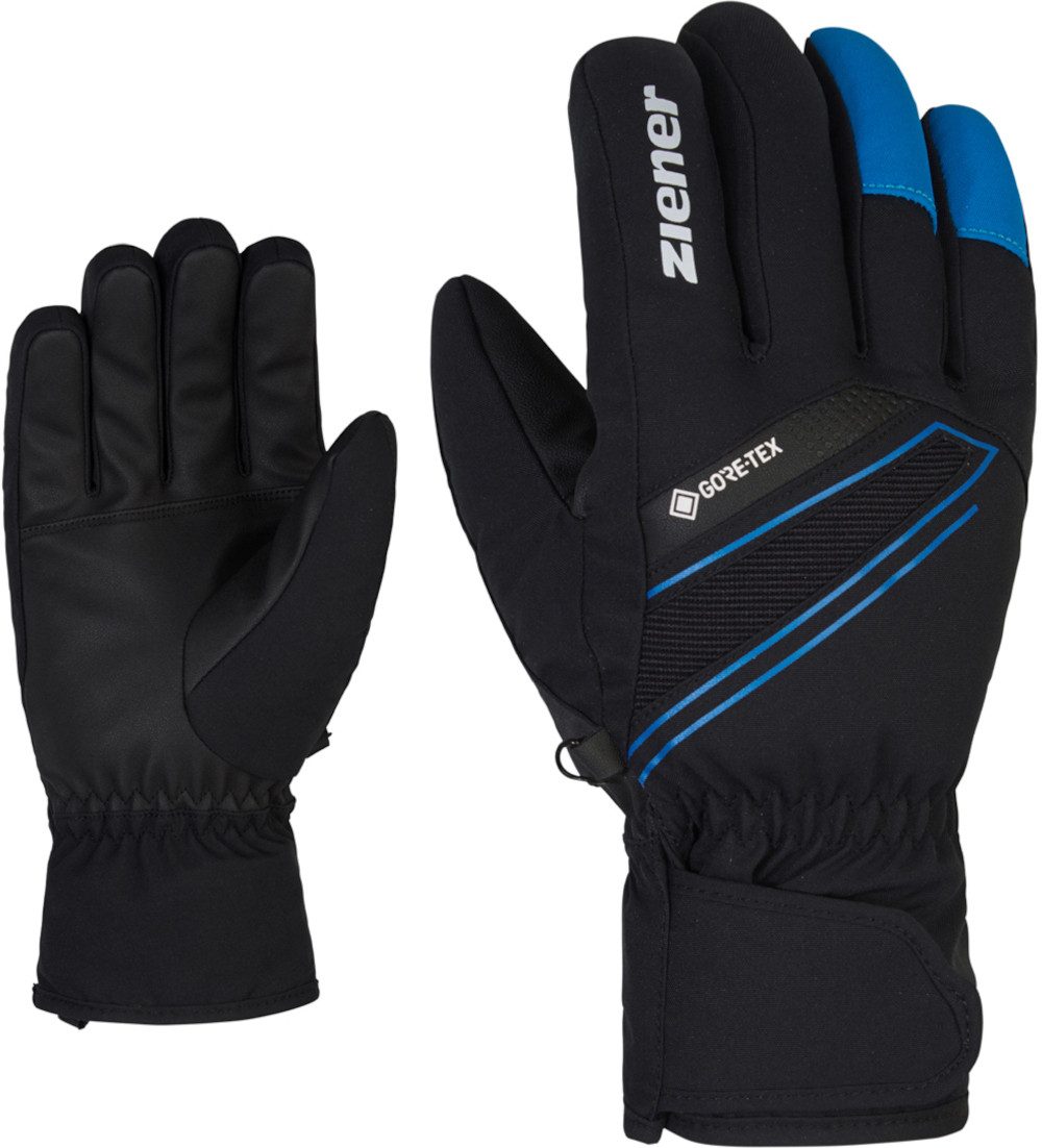 Skihandschuhe ZIENER GUNAR GTX Handschuh 2025 black/persian blue