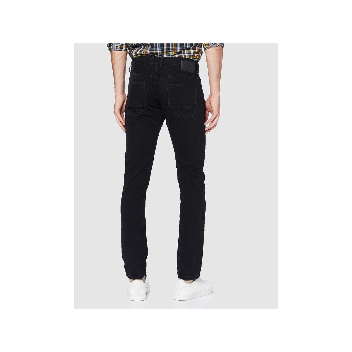 schwarz regular TOM Straight-Jeans (1-tlg) TAILOR