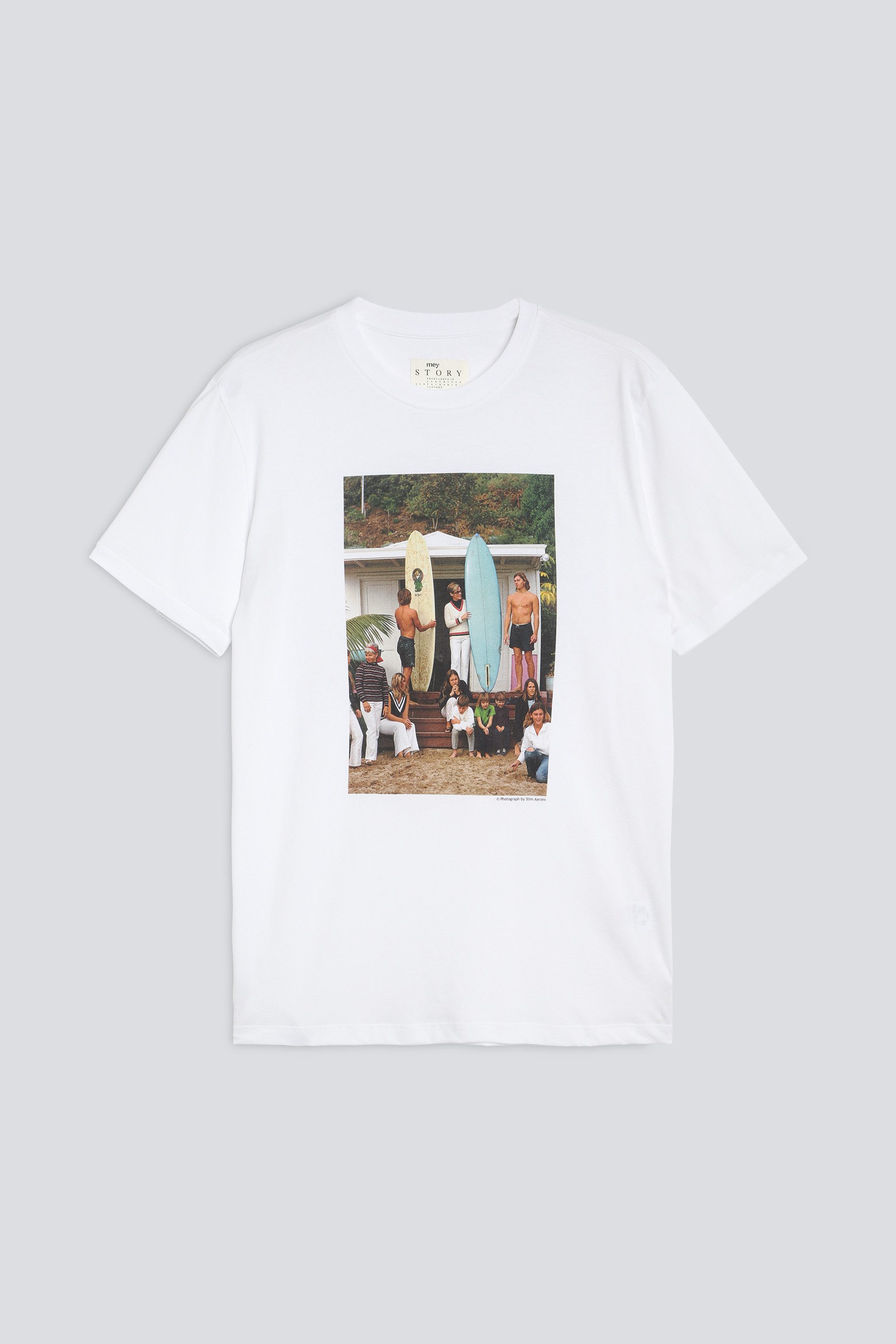 Pyjamaoberteil Mey Herren T-Shirt Serie Photograph by Slim Aarons